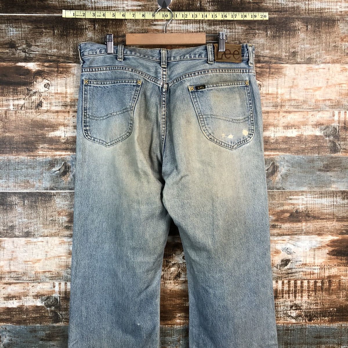 Lee Lee vintage selvedge Distressed Denim Pants #A2391 Size US 34 / EU 50 - 14 Thumbnail