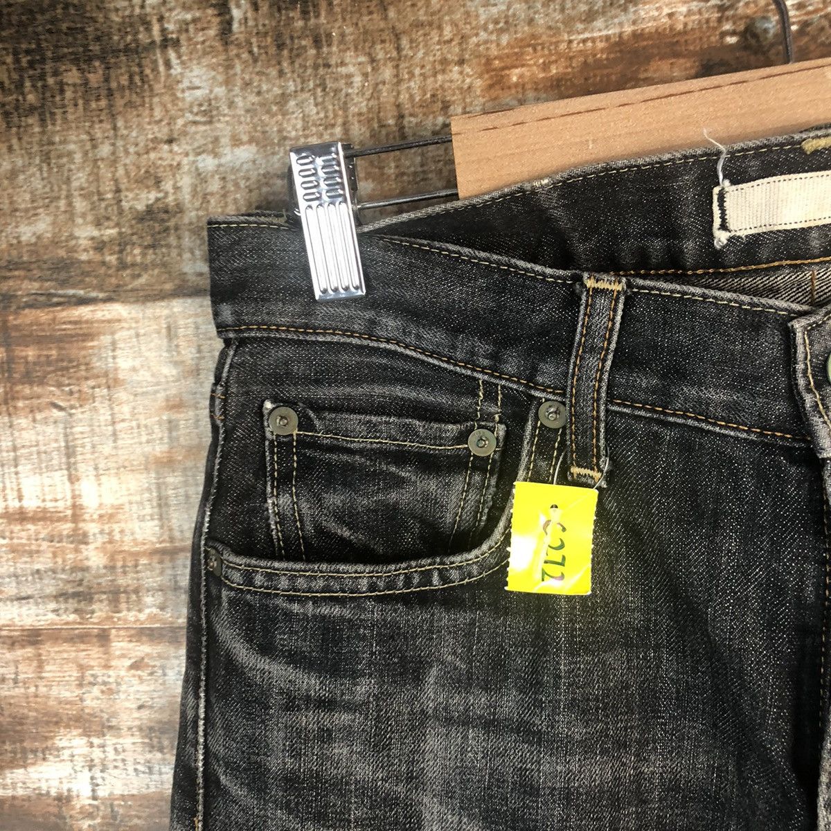 Japanese Brand DL Uniqlo Black Denim Pants #C272 Size US 29 - 7 Thumbnail