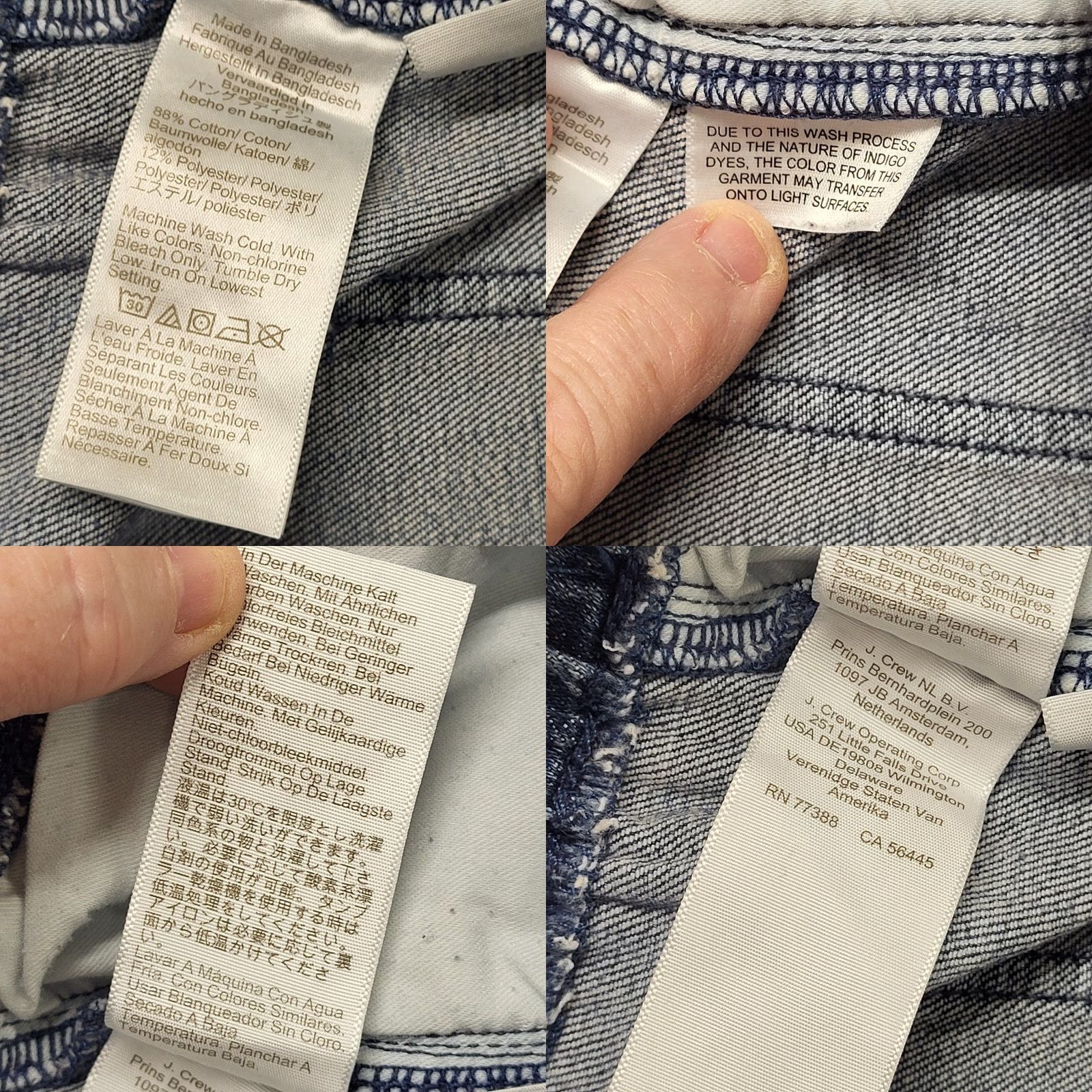J.Crew VINTAGE J.CREW Capris Jeans Women's 31 Stretch Elastic Waist Wide Leg Medium Wash Denim Blue 5-Pocket Design Relaxed Fit Womens Size 24" / US 00 / IT 34 - 9 Thumbnail