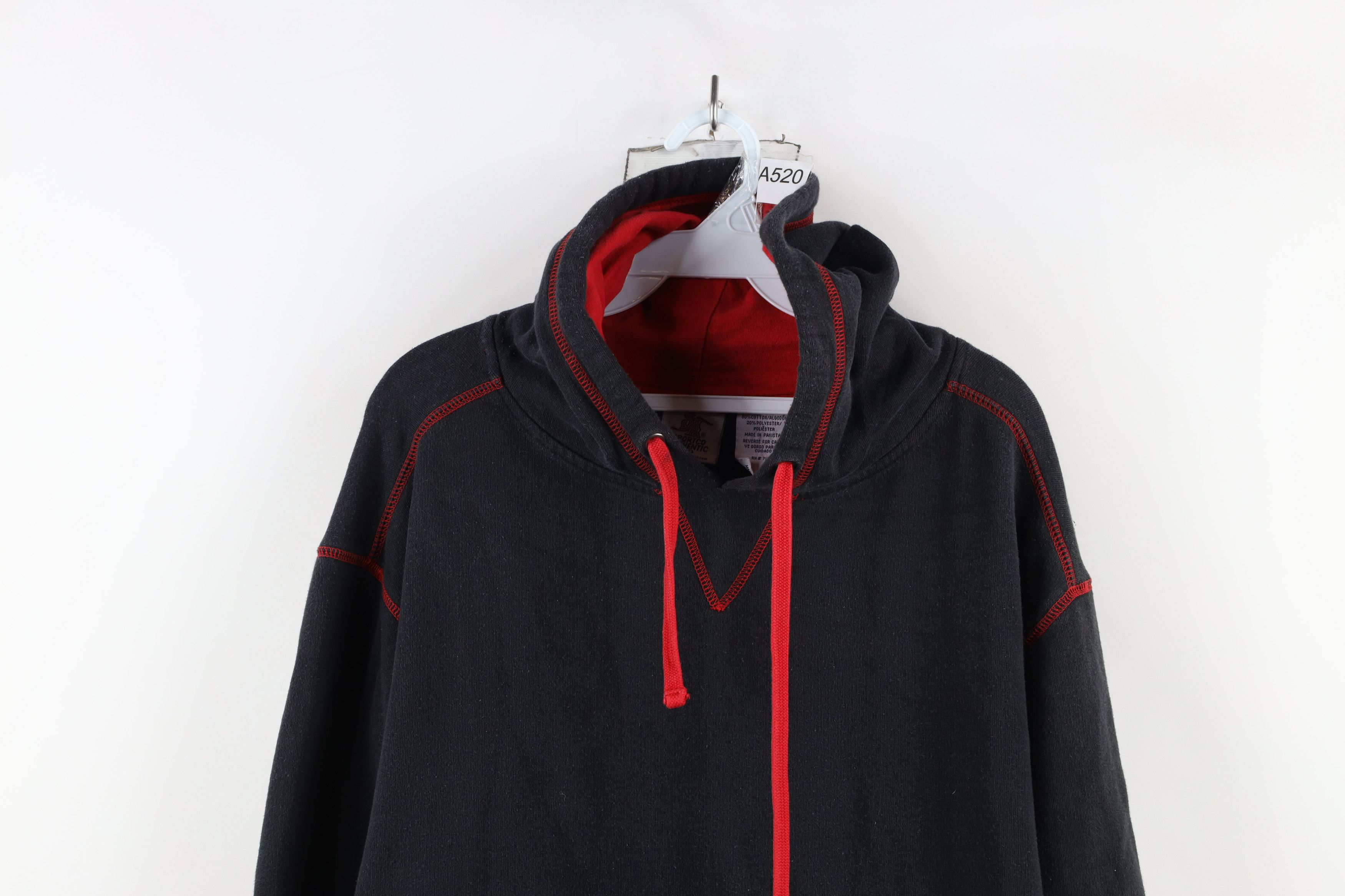 Vintage Vintage 90s Y2K Streetwear Blank Hoodie Sweatshirt Black Size US M / EU 48-50 / 2 - 2 Thumbnail