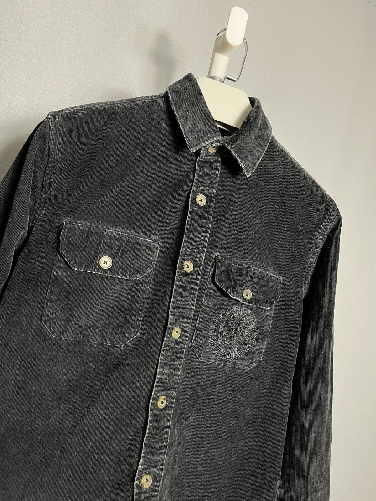 Diesel Diesel Velvet Mens Shirt Dress Button Black Viscose Slim Size US L / EU 52-54 / 3 - 3 Thumbnail