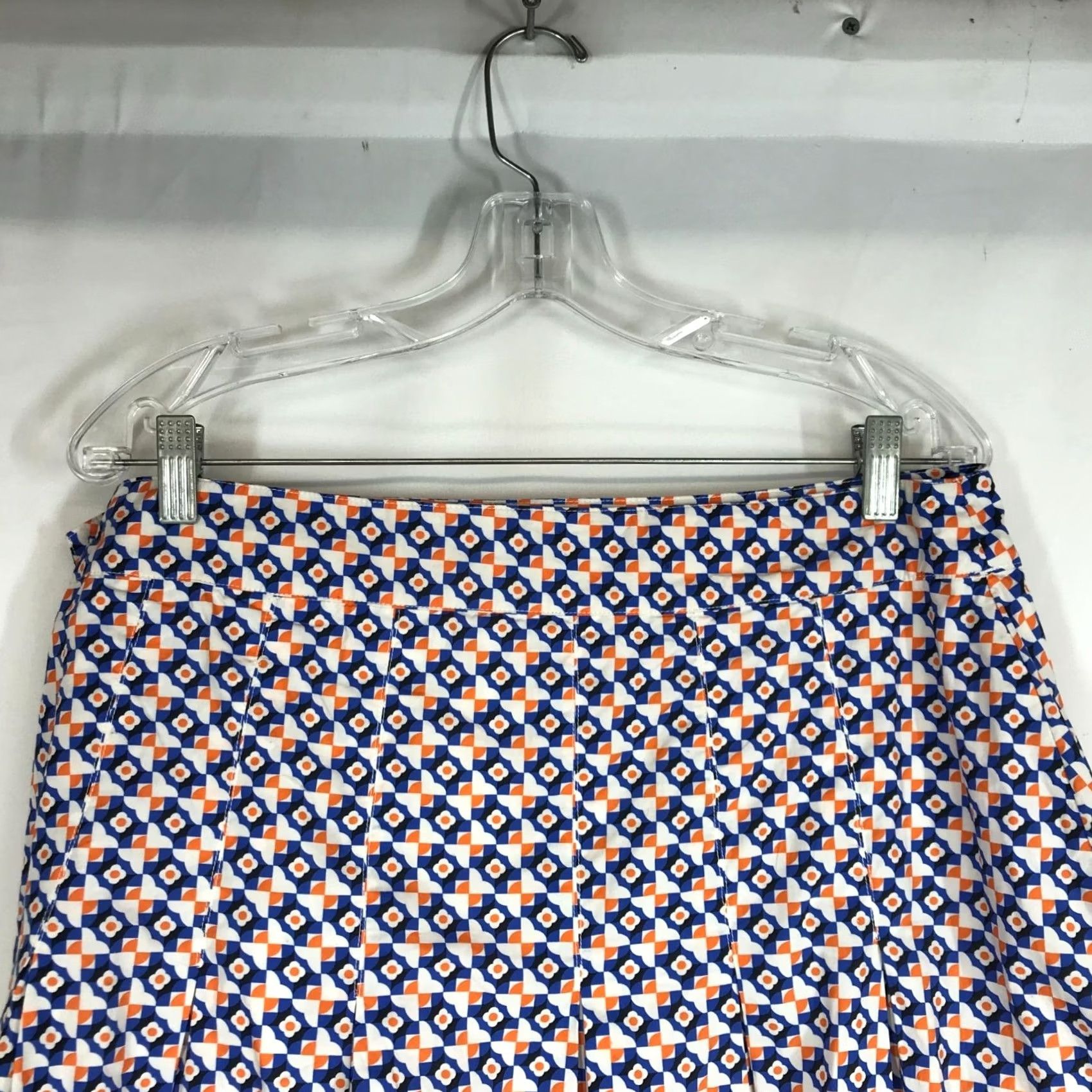 Anthropologie MAEVE ANTHROPOLOGIE WOMEN'S 16 MULTICOLOR LINED PLEATED 100% COTTON SKIRT Size 38" / US 16 / IT 52 - 5 Thumbnail