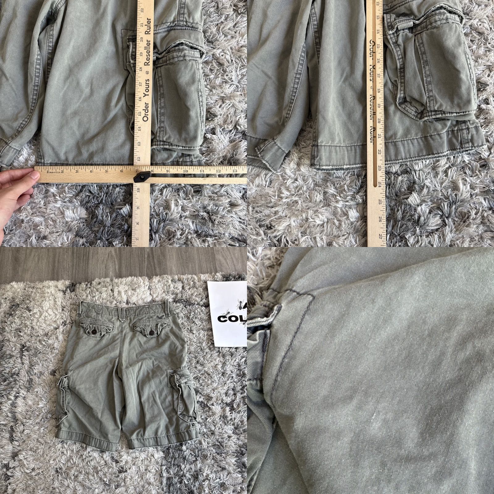 American Eagle Outfitters VINTAGE American Eagle Outfitters Cargo Shorts Men Sz 30 Green Hip Hop Cargo Pockets 00’s Size US 30 / EU 46 - 8 Thumbnail