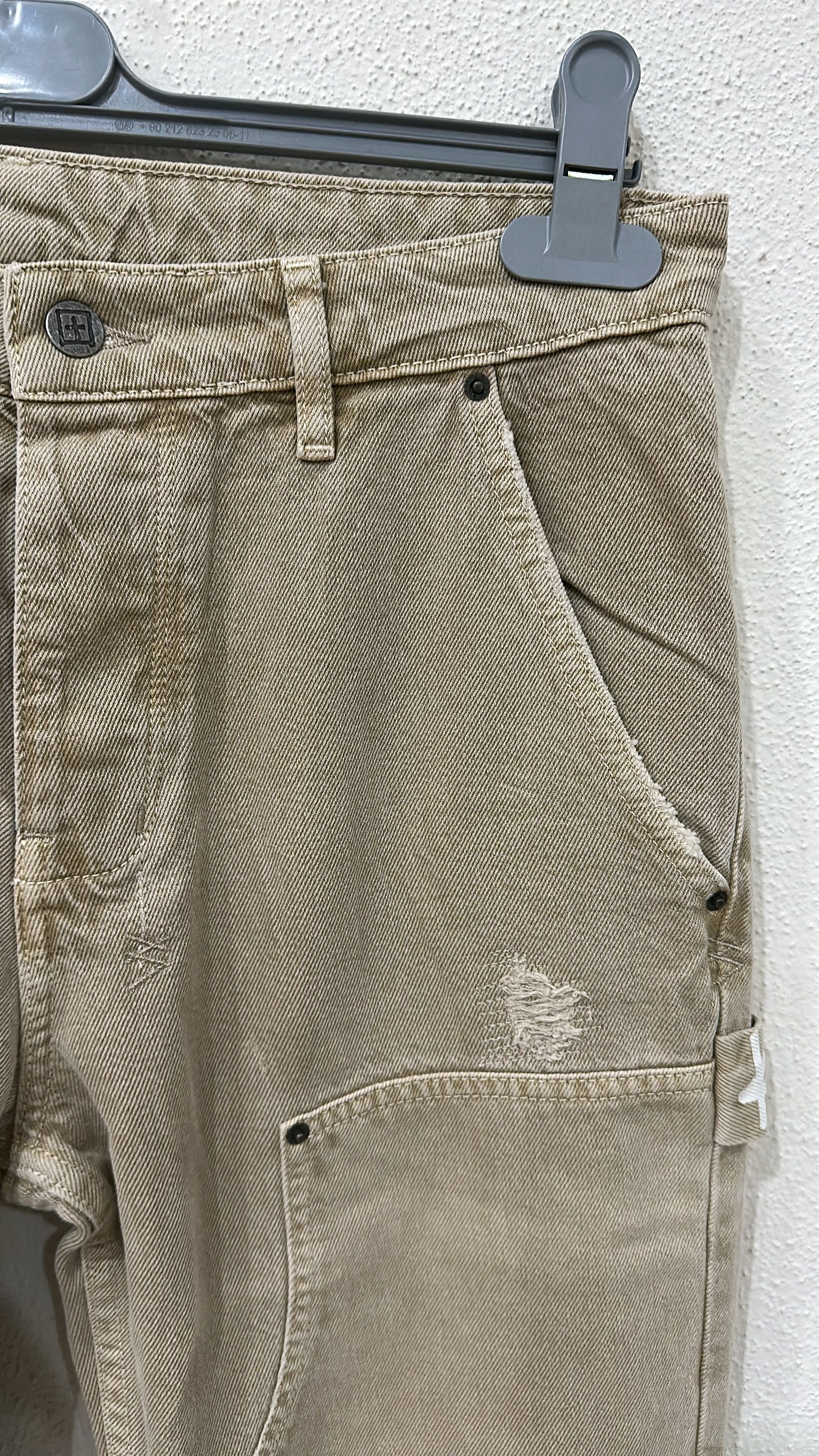 Ksubi Ksubi Operator Double Knee Jeans Brown Size 33 Size US 33 - 4 Thumbnail