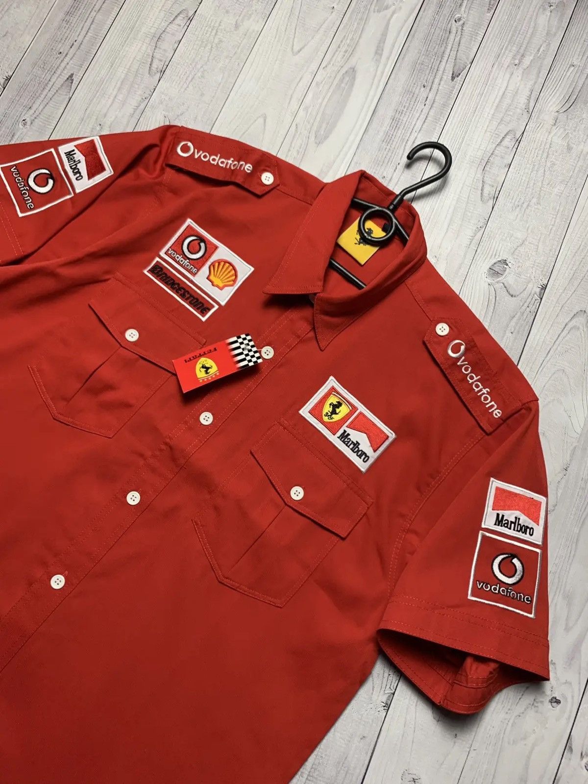 Marlboro Vintage Ferrari Shirt Marlboro Vodafone Racing big logos XL Size US XL / EU 56 / 4 - 3 Thumbnail