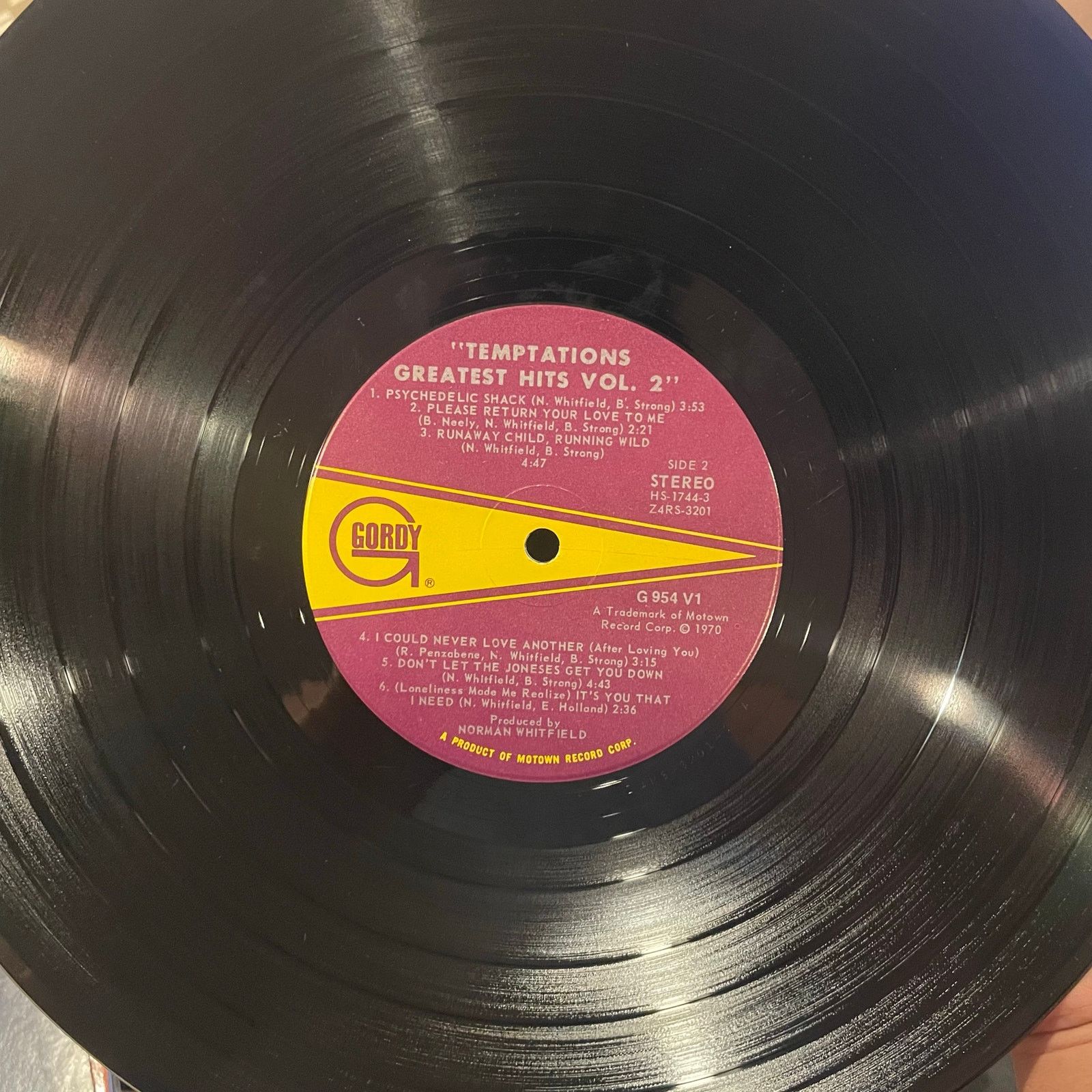 Other The Temptations - Greatest Hits II LP vintage vinyl record Size ONE SIZE - 4 Thumbnail