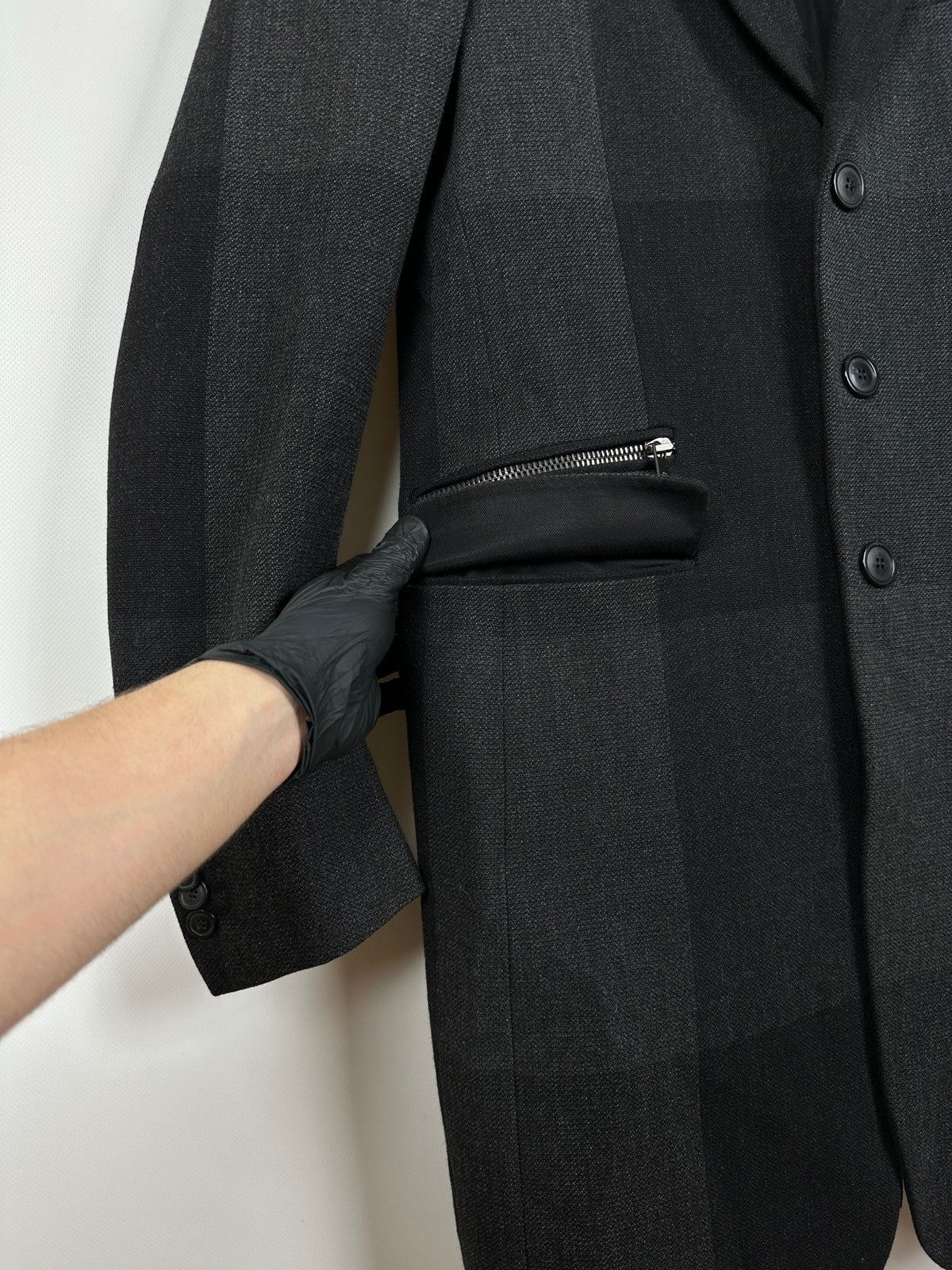 Diesel Black Gold Diesel Black Gold Wool Checkered Coat Jacket Size US M / EU 48-50 / 2 - 14 Thumbnail