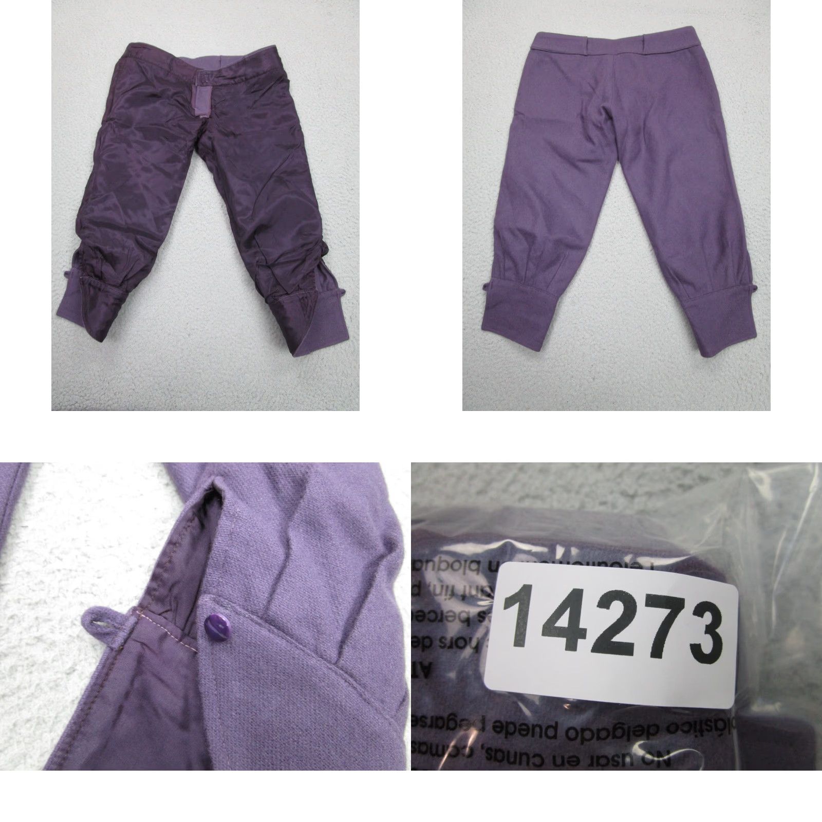 Rebecca Minkoff Rebecca Minkoff Pants Womens 6 Purple Capri Wool Low-Rise Tapered Size 28" / US 6 / IT 42 - 8 Thumbnail