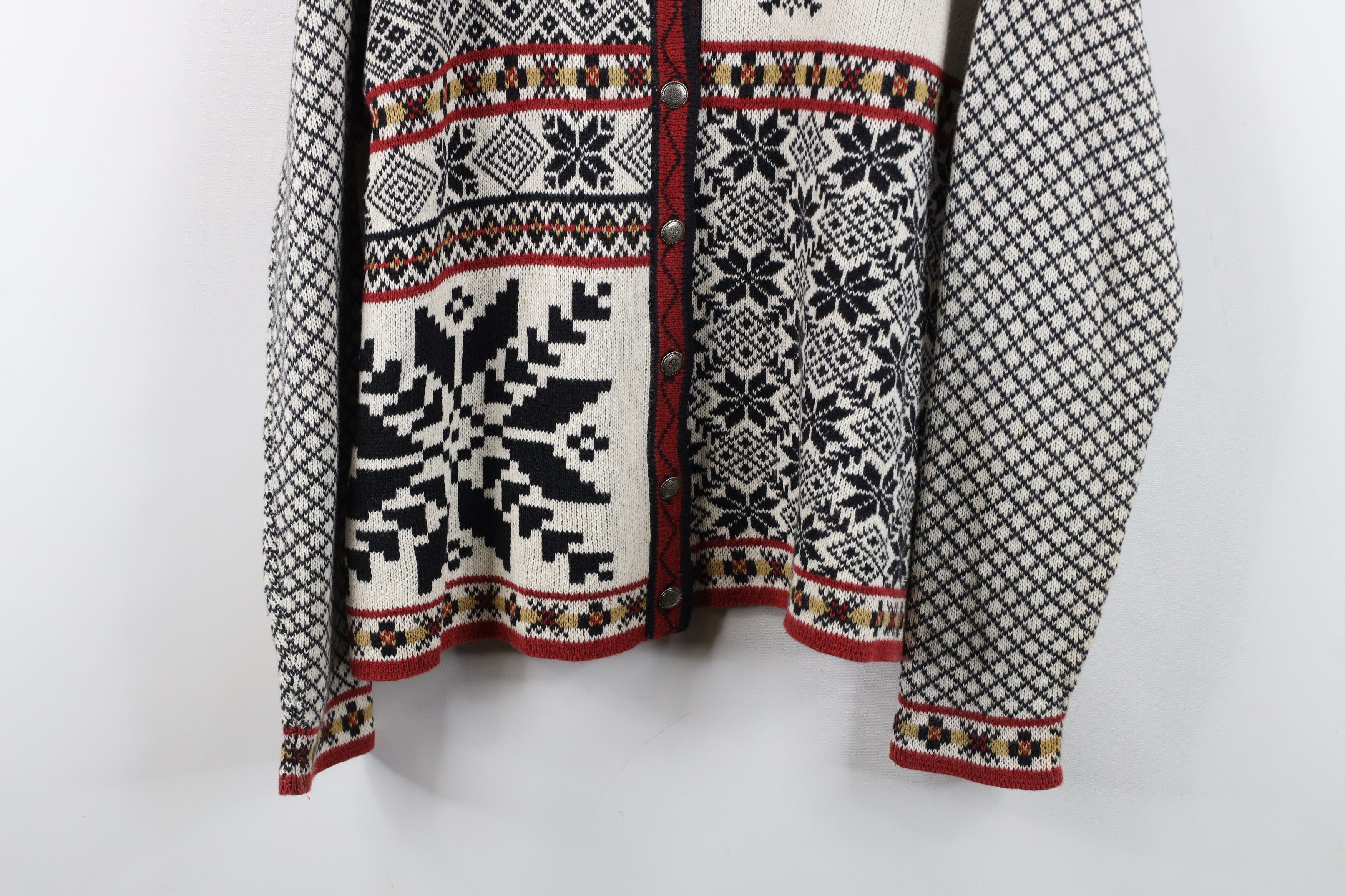 Woolrich Woolen Mills Vintage 90s Woolrich Fair Isle Knit Button Cardigan Sweater Size L / US 10 / IT 46 - 3 Thumbnail