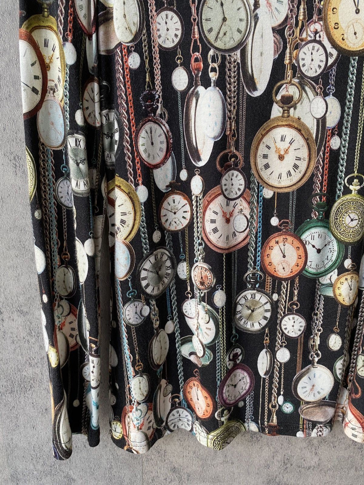Japanese Brand Trust Club Fullprint Vintage Clock Italy Jean Paul Gaultier Size US S / EU 44-46 / 1 - 5 Thumbnail