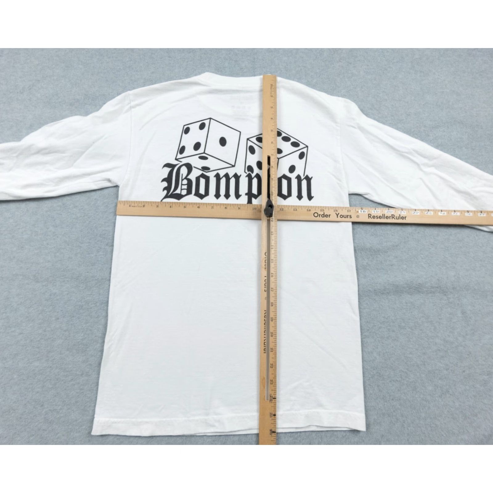 Vintage Bompton Long Sleeve Shirt Men Small White Hip Hop Tee Crewneck Size US S / EU 44-46 / 1 - 7 Thumbnail