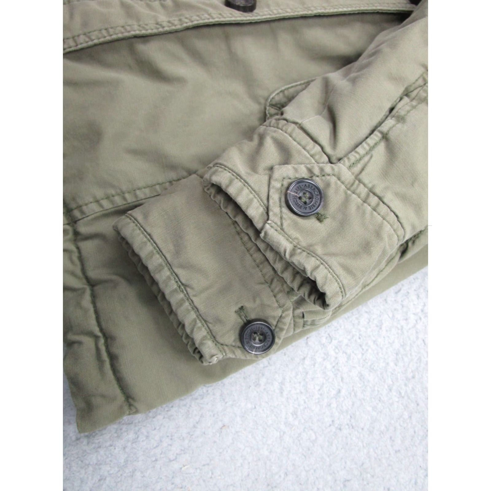 Abercrombie & Fitch VINTAGE Abercrombie & Fitch Jacket Parka Coat Fur Hoodie Lined S Green Womens Size S / US 4 / IT 40 - 6 Thumbnail