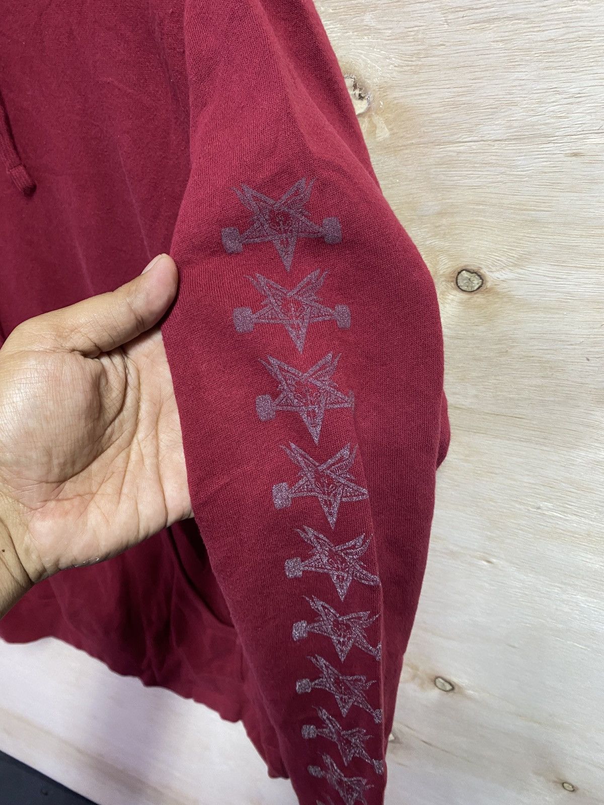 Independent Trading Co. Independent x Thrasher Pentagram Cross hoodie in a garnet Size US XL / EU 56 / 4 - 3 Thumbnail