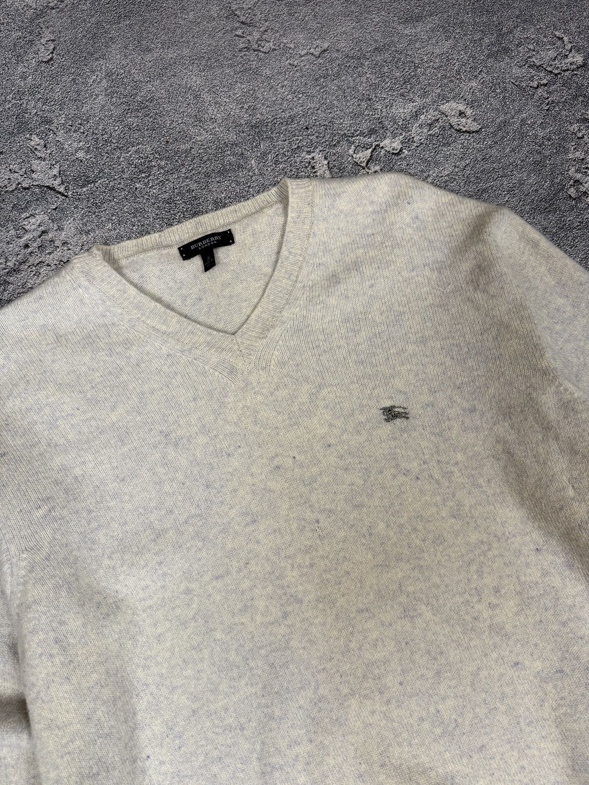 Burberry × Vintage Vintage Burberry London Wool Sweater Brown Baggy Y2K 90s Size US M / EU 48-50 / 2 - 3 Thumbnail