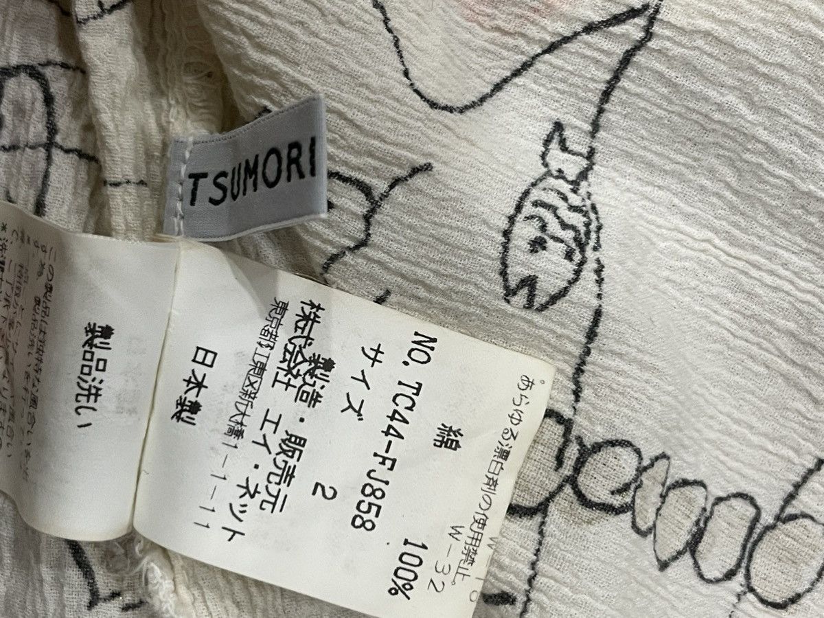 Japanese Brand × Tsumori Chisato × Vintage Tsumori Chisato Snap Button Crepe Blouse Size M / US 6-8 / IT 42-44 - 4 Thumbnail