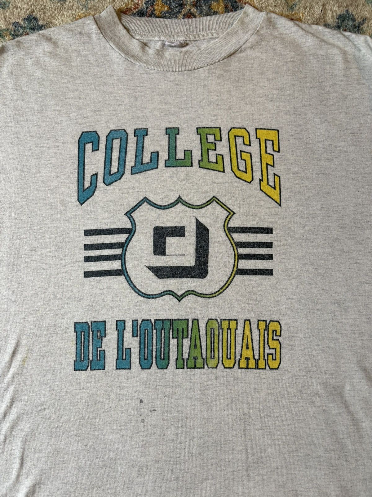 Vintage Vintage College De L’outaouais Spellout Long Sleeve T-shirt Size US XL / EU 56 / 4 - 4 Thumbnail