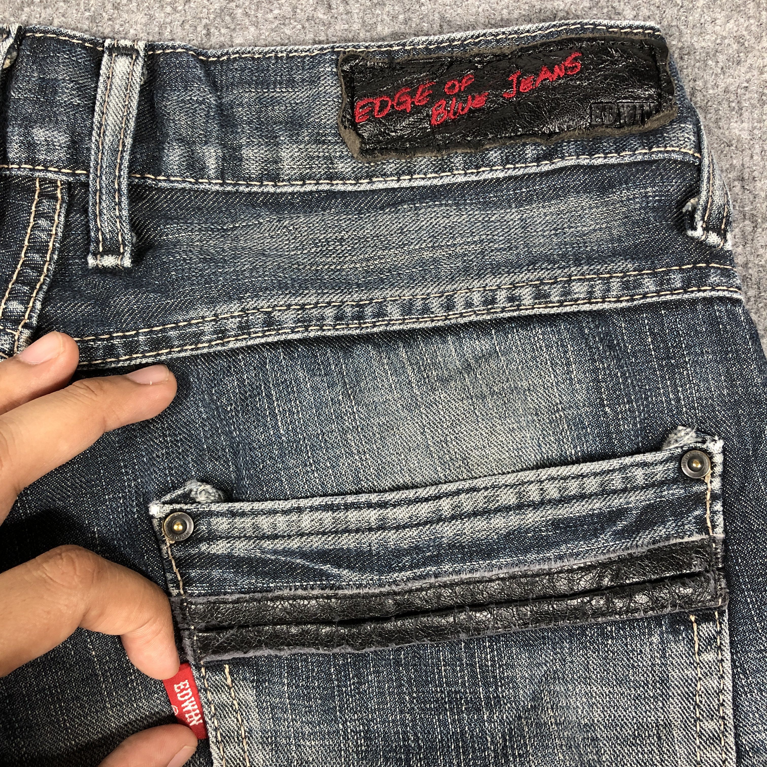 Edwin × Vintage Womens Vintage Edwin Jeans Edge Of Blue L1201W Size 32" / US 10 / IT 46 - 8 Thumbnail