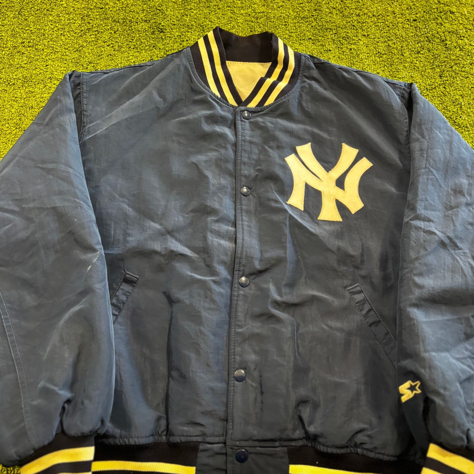 Starter Vintage 80s-90s New York Yankees Starter windbreaker puffer Size US XL / EU 56 / 4 - 2 Thumbnail