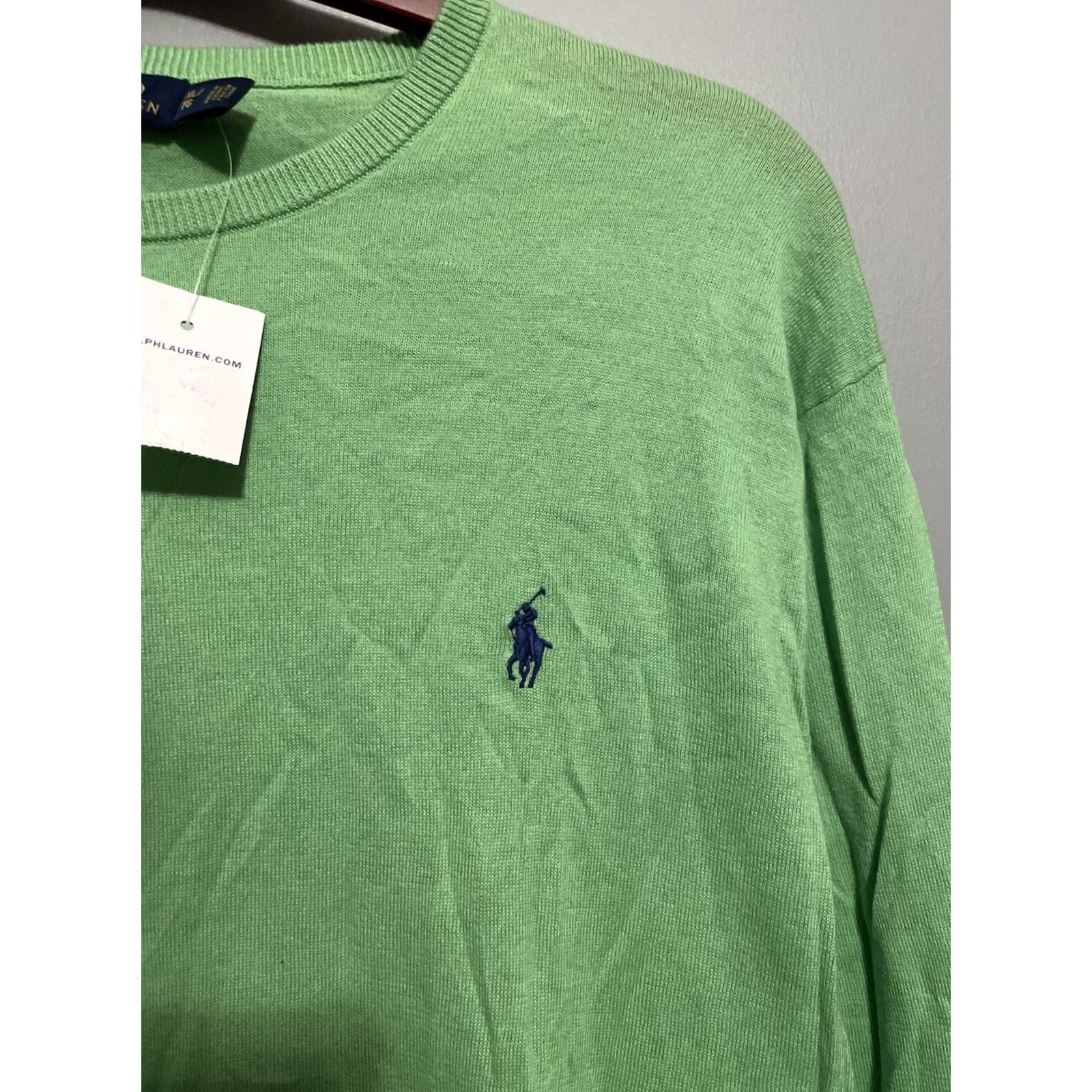 Polo Ralph Lauren Polo Ralph Lauren Sweatshirt Long Sleeve Green XL Crew Neck Cotton NWT Pullover Mens Athletic All Seasons Classic Fit Polo Ralph Lauren Shirt Size US XL / EU 56 / 4 - 2 Thumbnail