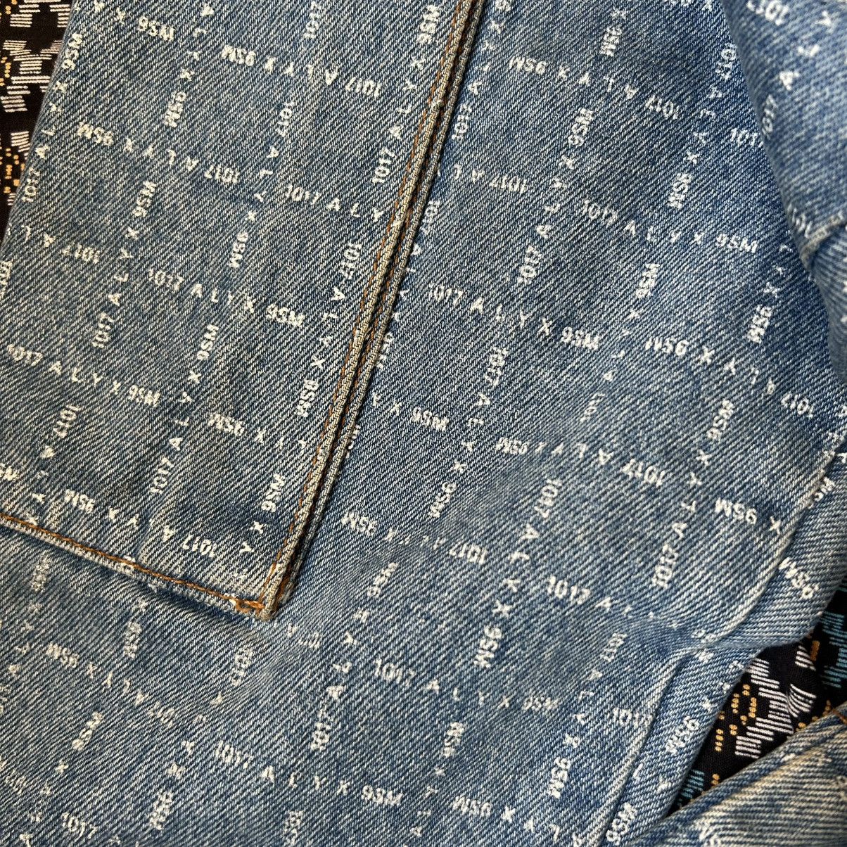 1017 ALYX 9SM MMW x 1017 Alyx 9SM Check Logo Cargo Denim Light Blue Size US 34 / EU 50 - 7 Thumbnail