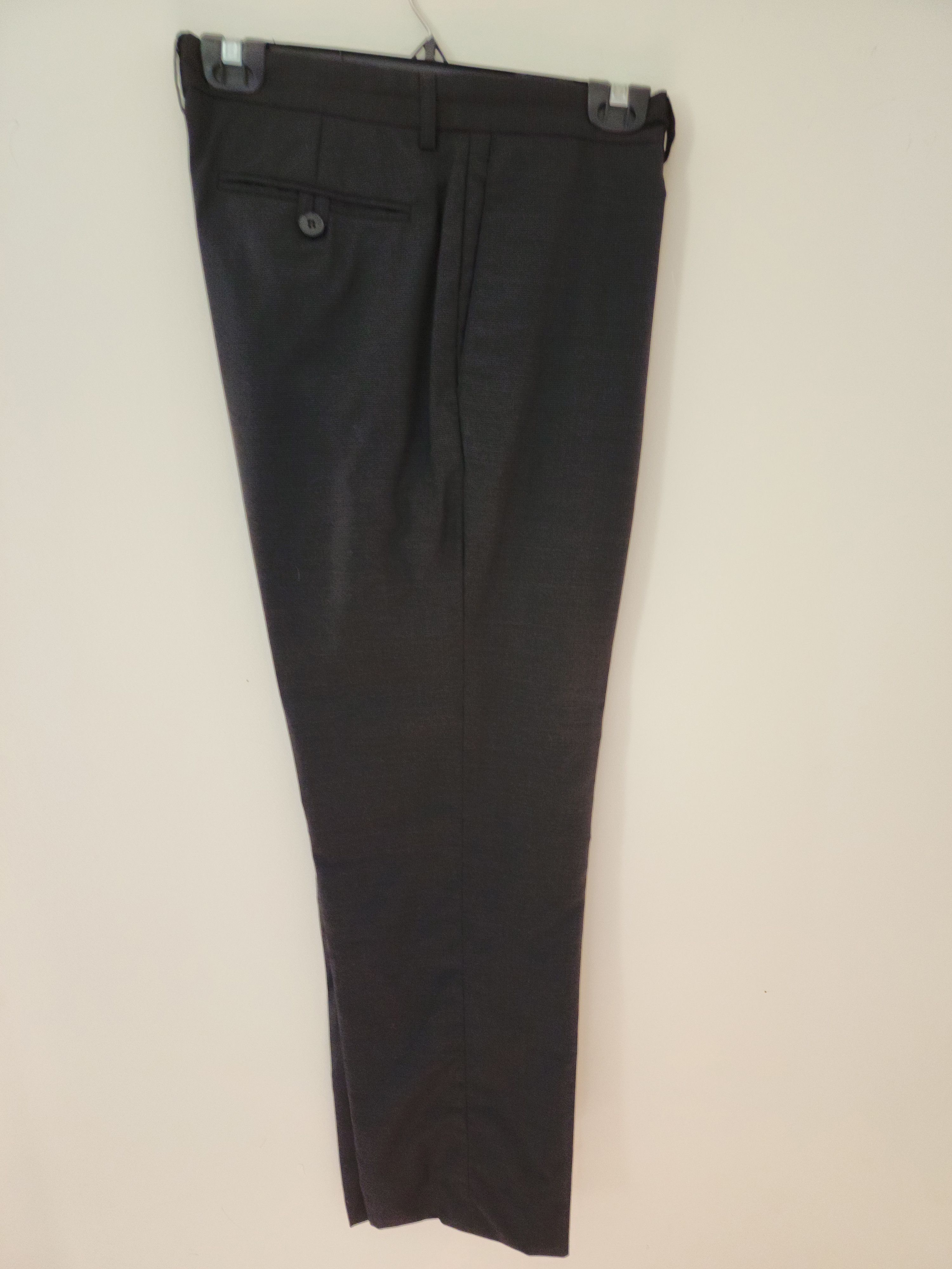 Agnes B Suit Jacket 50 (M/L) & 34 Pants Grey 100% Wool