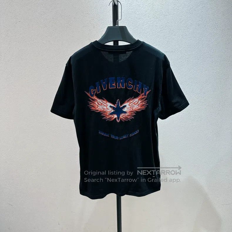 Givenchy Givenchy Black Embroidered Short Sleeve Size L Size US L / EU 52-54 / 3 - 4 Thumbnail