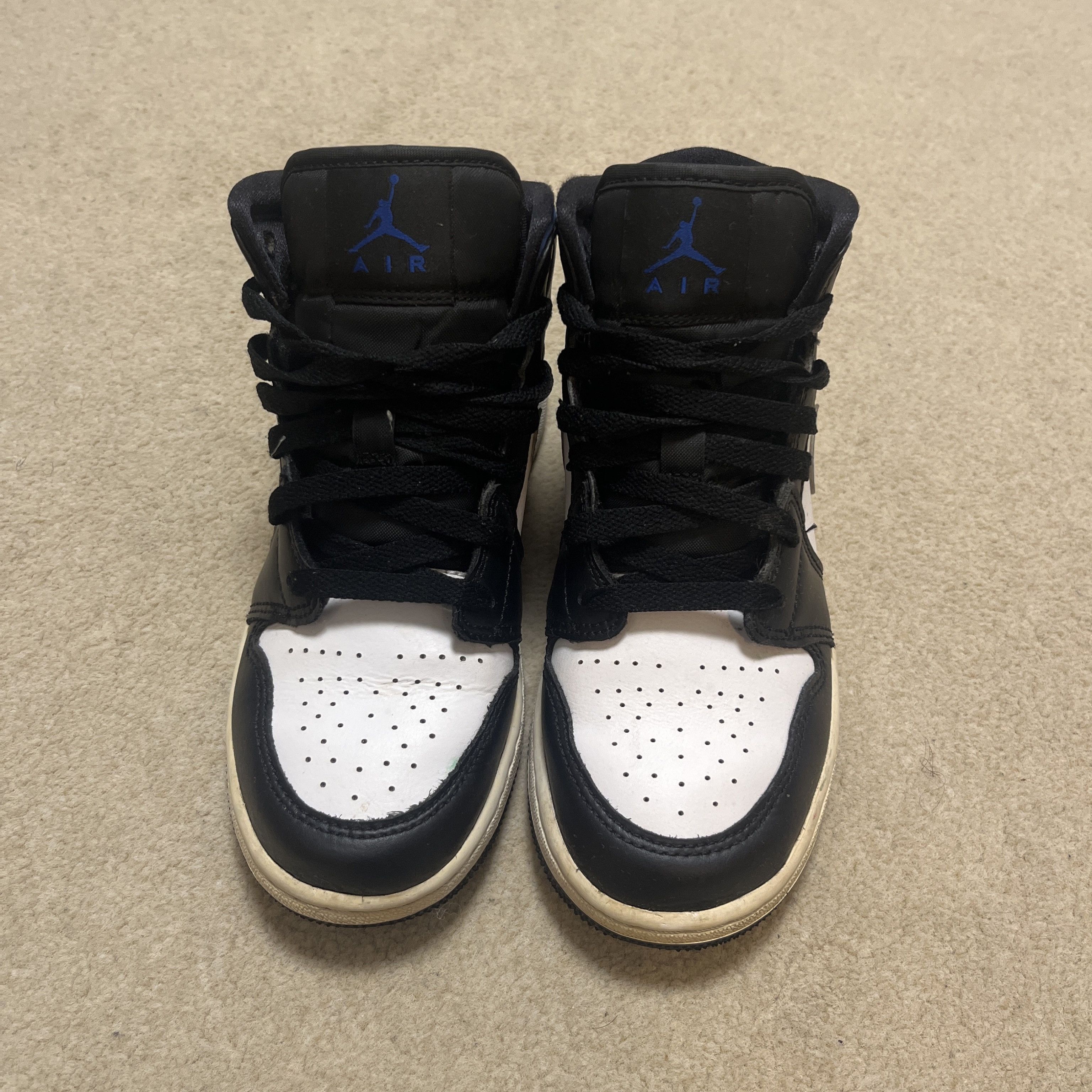 Nike Jordan 1 Mid black trainers Size US 5.5 / EU 38 - 2 Thumbnail