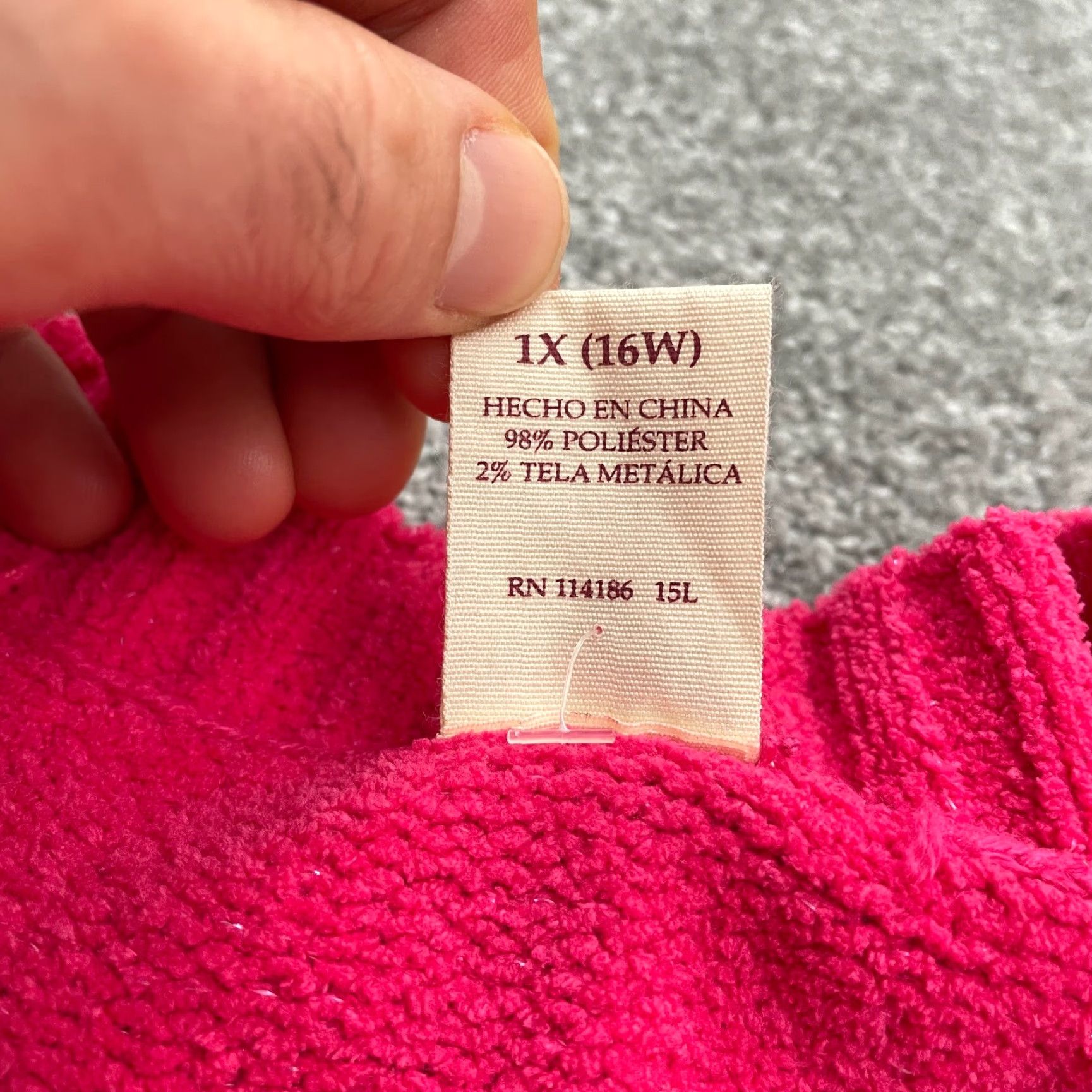 Faded Glory Faded Glory Sweater Womens XL Pink V-Neck Pullover Knit Solid Breathable Stretch Casual Workwear Travel Fall Spring Summer Size XL / US 12-14 / IT 48-50 - 5 Thumbnail
