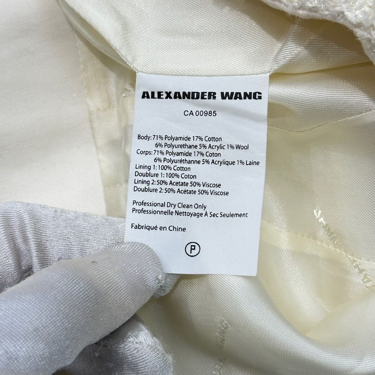 Alexander Wang Alexander Wang elegant ivory tweed skirt Size 25" / US 0 / IT 36 - 4 Thumbnail