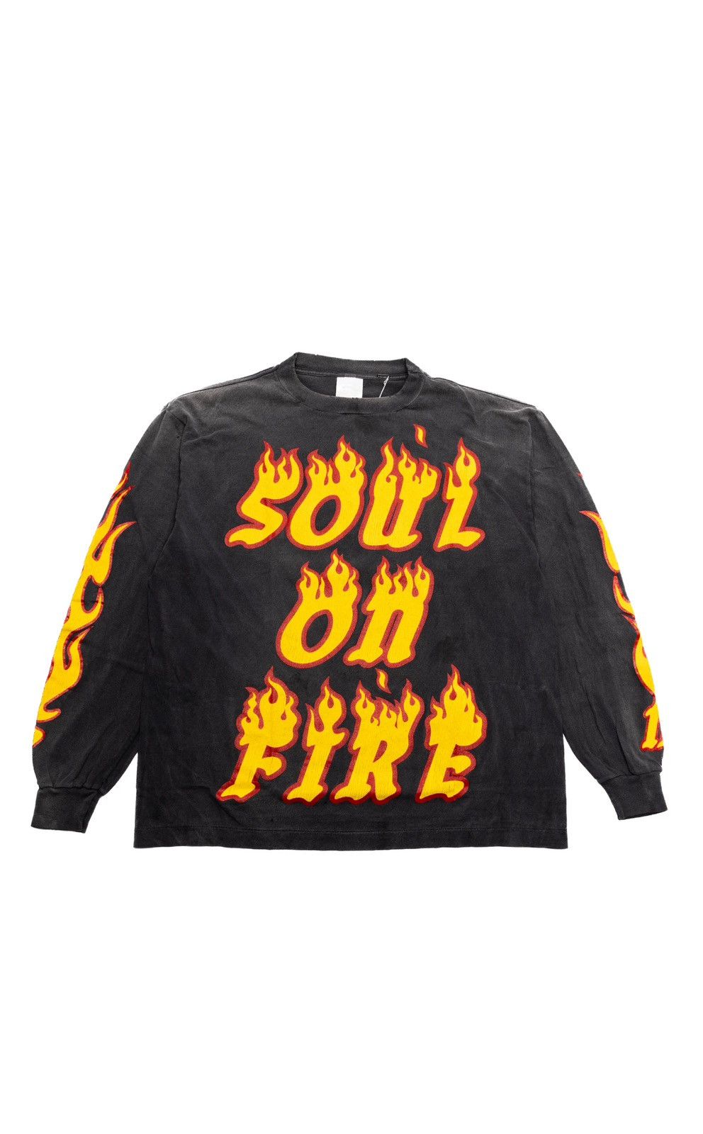 Saint Michael Saint Michael soul on fire long sleeve t shirt Size US XXL / EU 58 / 5 - 1 Thumbnail