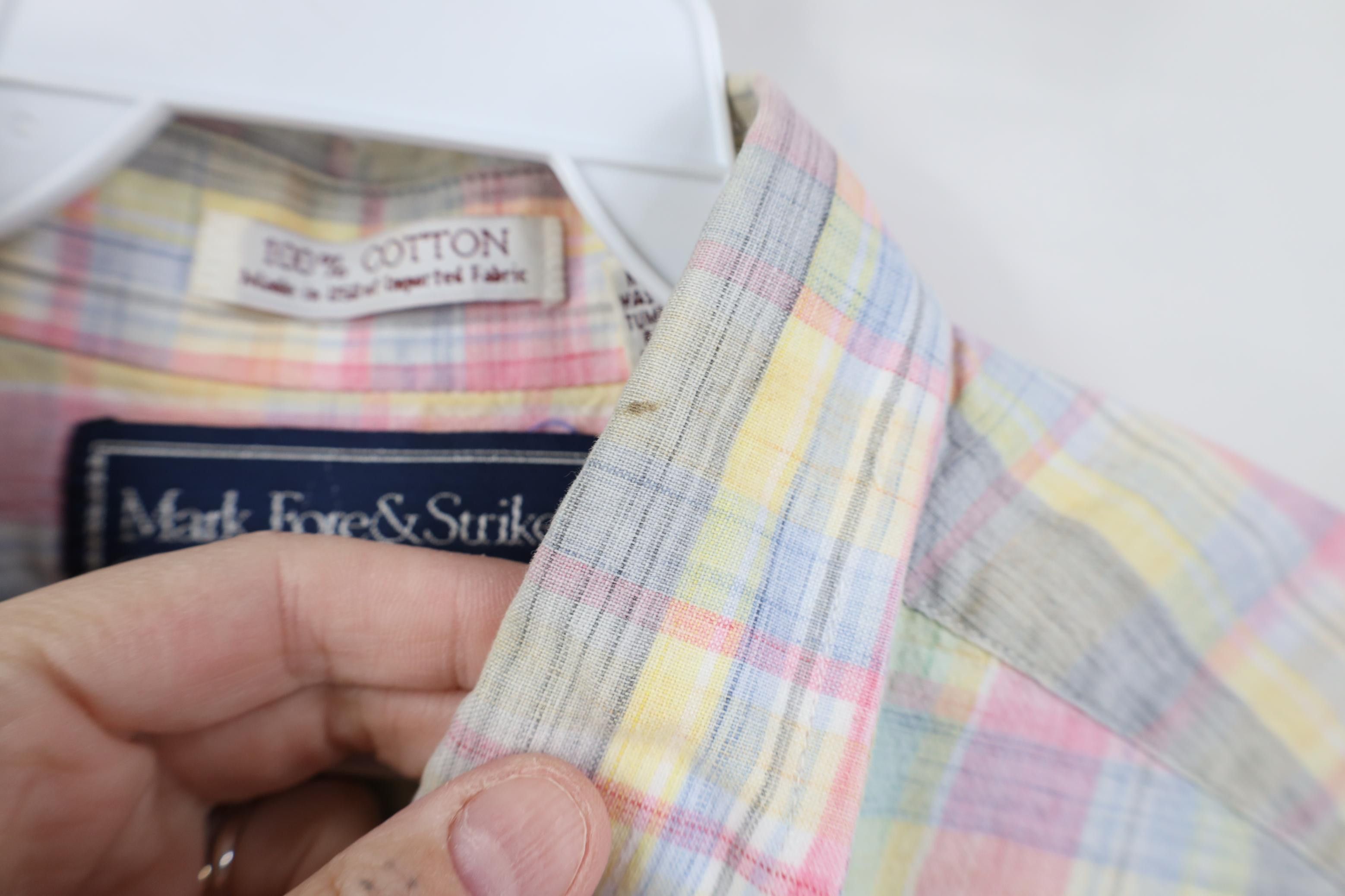 Vintage Vintage 90s Streetwear Madras Plaid Button Down Shirt USA Size US L / EU 52-54 / 3 - 4 Thumbnail
