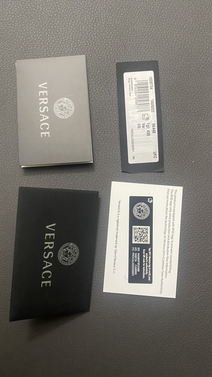 Versace Versace Gold Allover open-toe slides Size US 10 / EU 43 - 9 Thumbnail