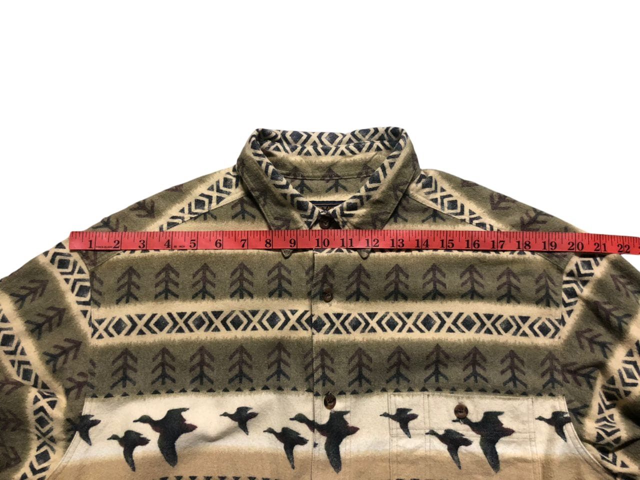 Vintage × Woolrich Woolen Mills Vintage Woolrich Shacket Duck Arrow Button Up Shirt Size US L / EU 52-54 / 3 - 17 Thumbnail