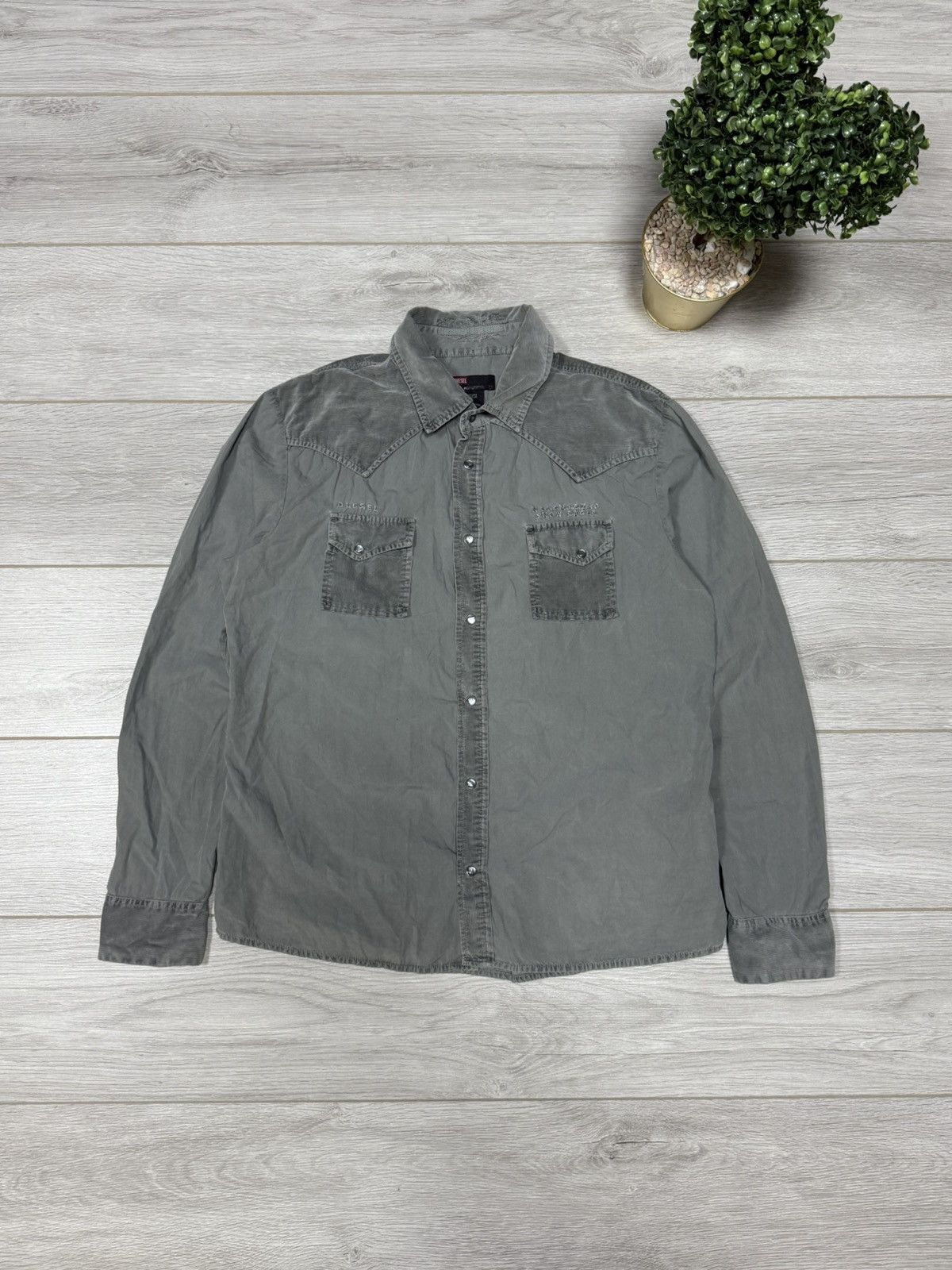 Diesel Diesel vintage eagle embroidered big logo western shirt Size US L / EU 52-54 / 3 - 2 Thumbnail