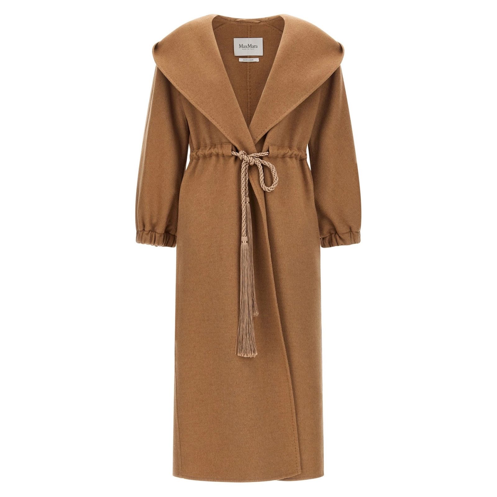 MAX MARA Natalin Brown Wool Long Coat New & Authentic (Women