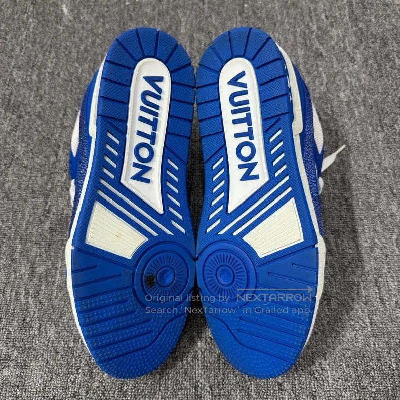 Louis Vuitton Louis Vuitton Blue rhinestone trainer shoes Size US 7.5 / EU 40-41 - 4 Thumbnail