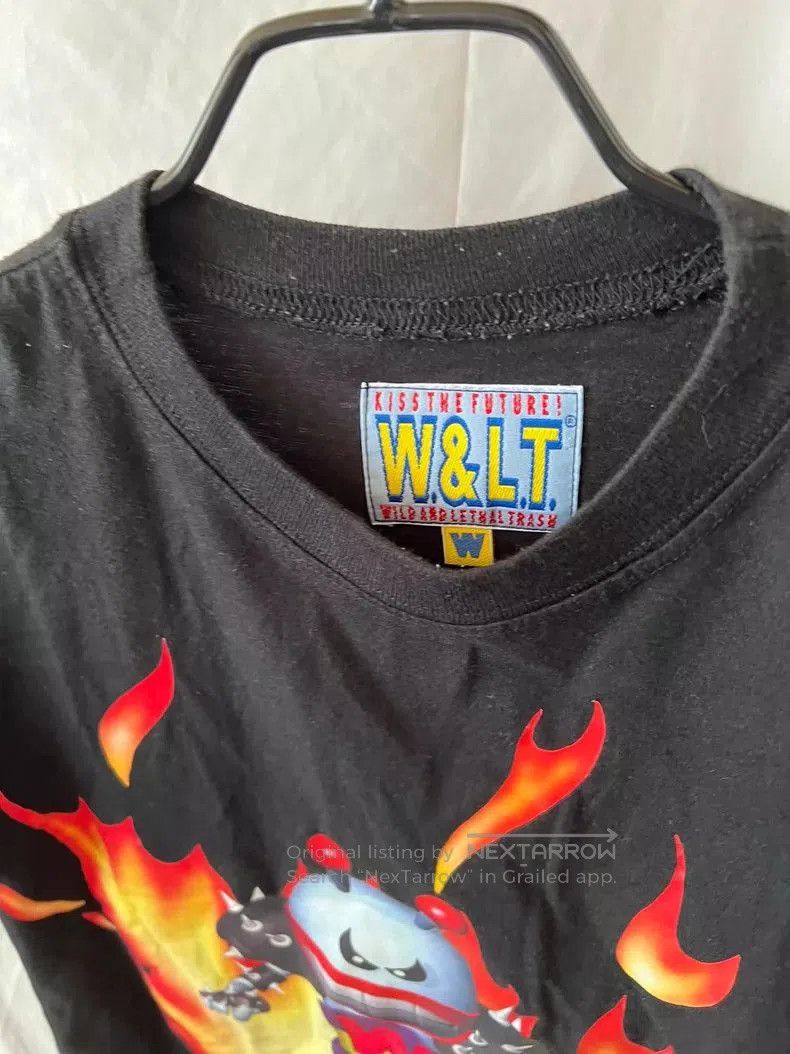 Walter Van Beirendonck black graphic robot flame short sleeve t. Size US XS / EU 42 / 0 - 4 Thumbnail
