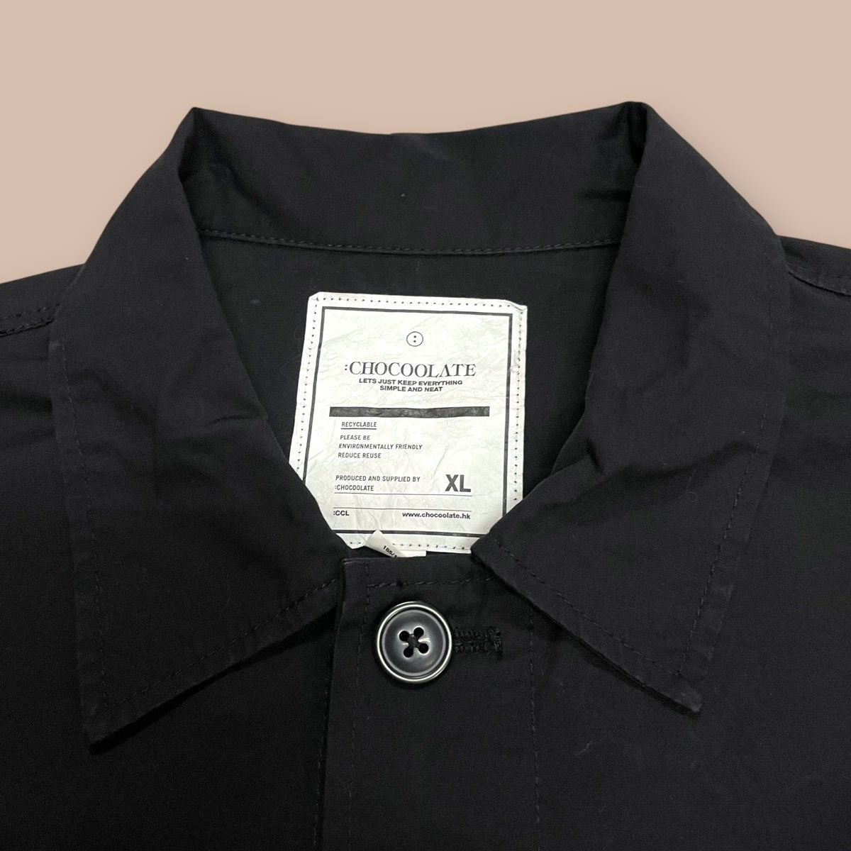 CHOCOOLATE Chocoolate U-SN Black Military Oversized Shirt Size US XL / EU 56 / 4 - 13 Thumbnail