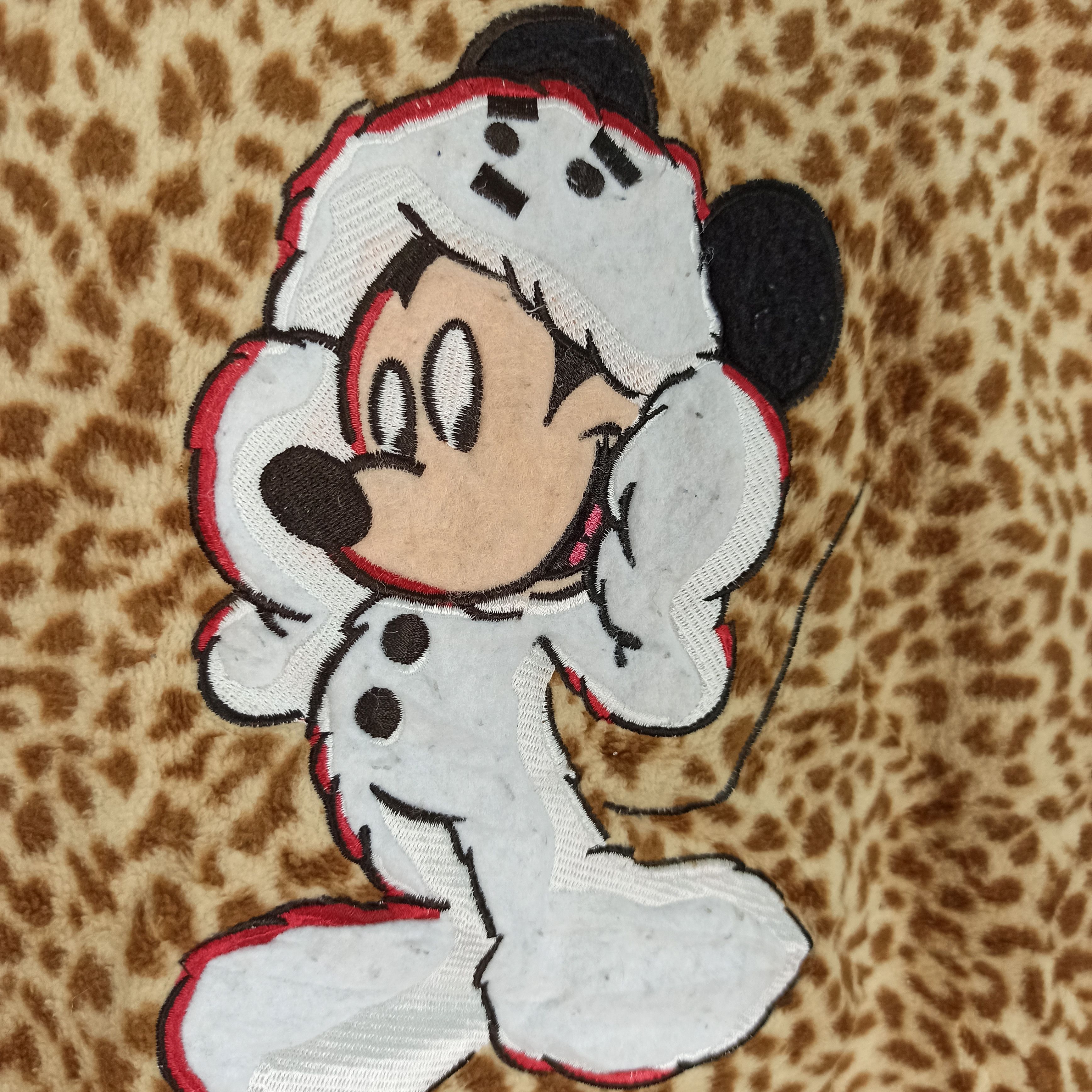 Disney Vintage Disney Mickey Mouse Leopard Vest Fleece Size US M / EU 48-50 / 2 - 3 Thumbnail