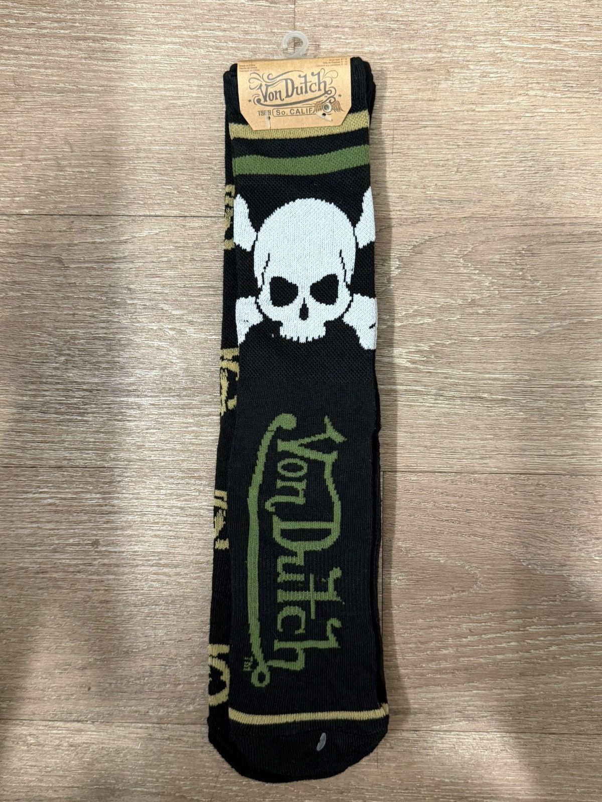 ***FINAL DROP***RARE 00s VON DUTCH 2 PACK OF SOCKS 6-12