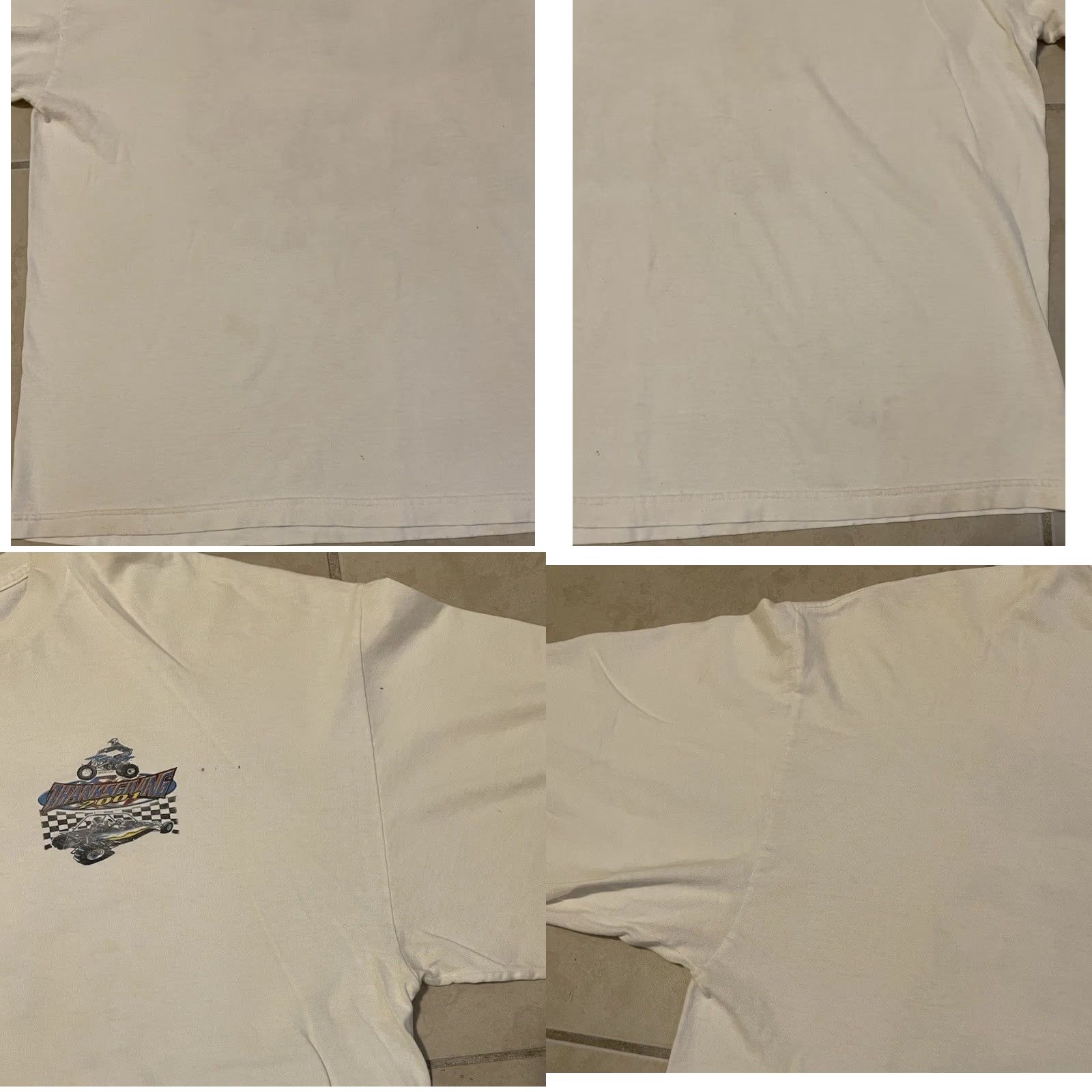 JNCO VINTAGE Motocross Flames Shirt 2XL Men White Distressed Biker Skate 90s Y2K Fire JP Gunn N/A Size US XXL / EU 58 / 5 - 8 Thumbnail