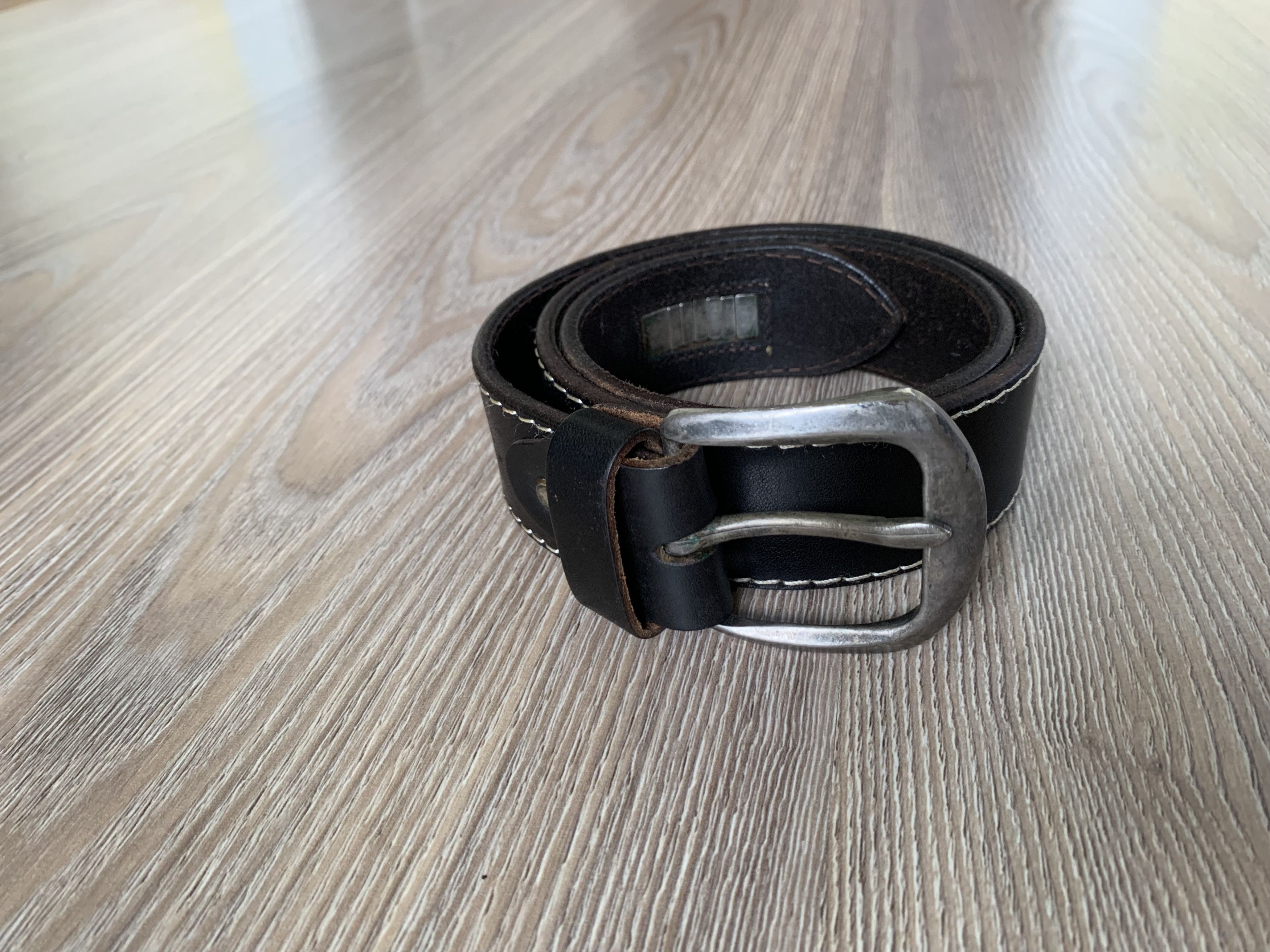 Mustang × Vintage Mustang Vintage Black Leather Belt Size ONE SIZE - 2 Thumbnail
