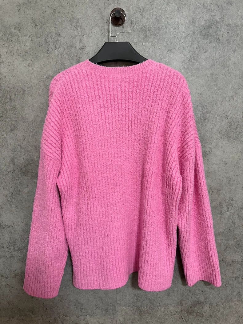 Balenciaga Balenciaga Embroidered Logo Pink Knit Sweater Size S / US 4 / IT 40 - 5 Thumbnail