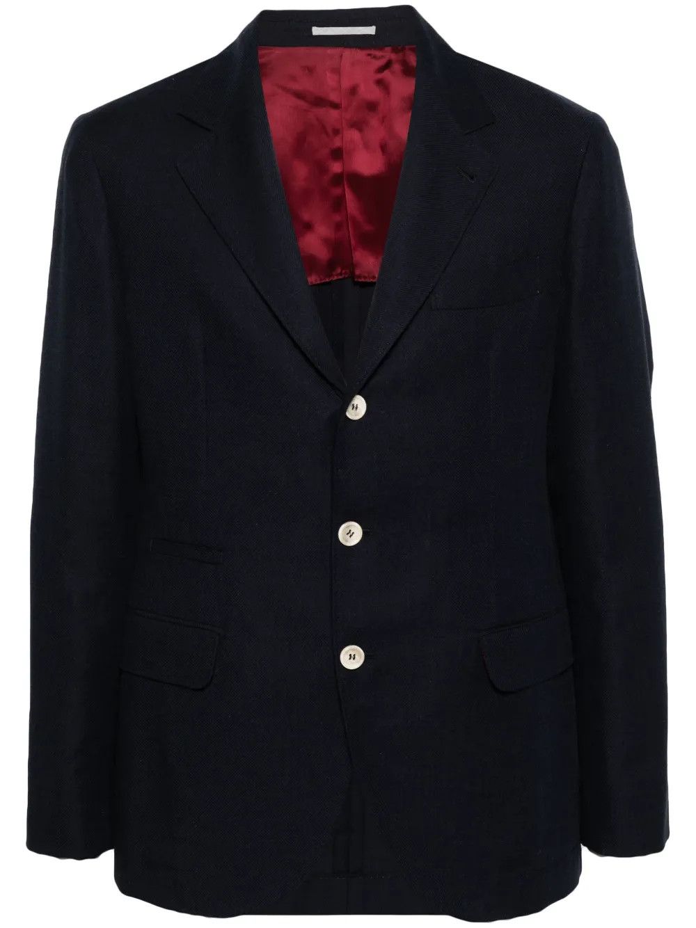 Brunello Cucinelli o1y0526 Single-breasted Blazer in Midnight Blue Size US S / EU 44-46 / 1 - 1 Thumbnail