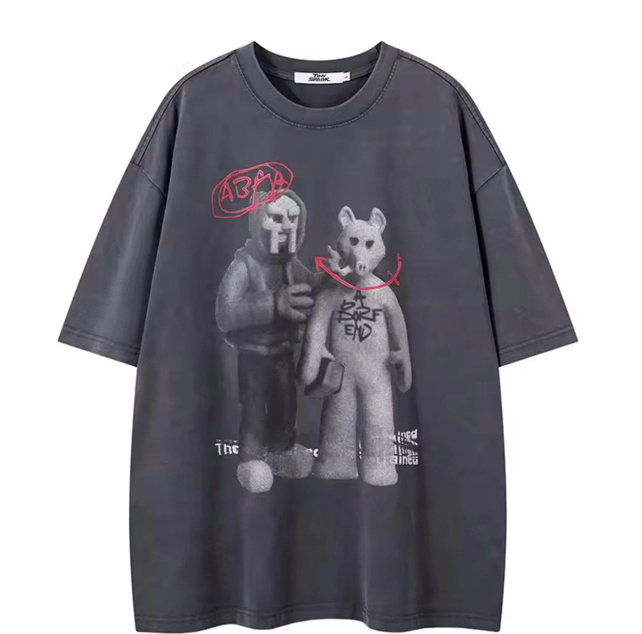 Japanese Brand Cartoon Streetwear Hip Hop Graphic Y2k Hipster T Shirt Size US L / EU 52-54 / 3 - 1 Thumbnail