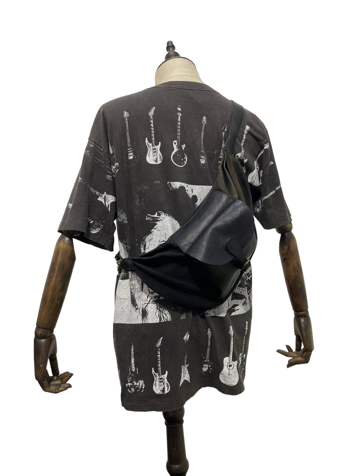 Il Bisonte Cross Body Bag IL Bisonte Sun Faded Leather/Cotton Bag 1🟩 Size ONE SIZE - 2 Thumbnail
