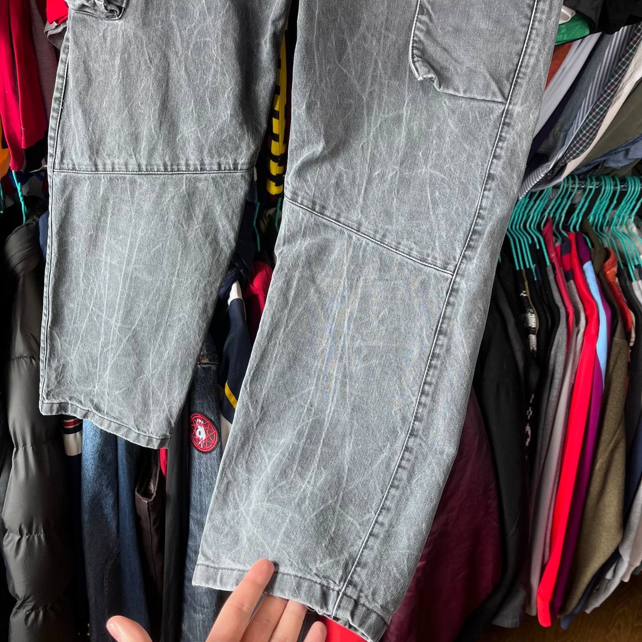 Other Engelbert Strauss Workwear Cargo Faded Denim Pants Size US 34 / EU 50 - 13 Thumbnail