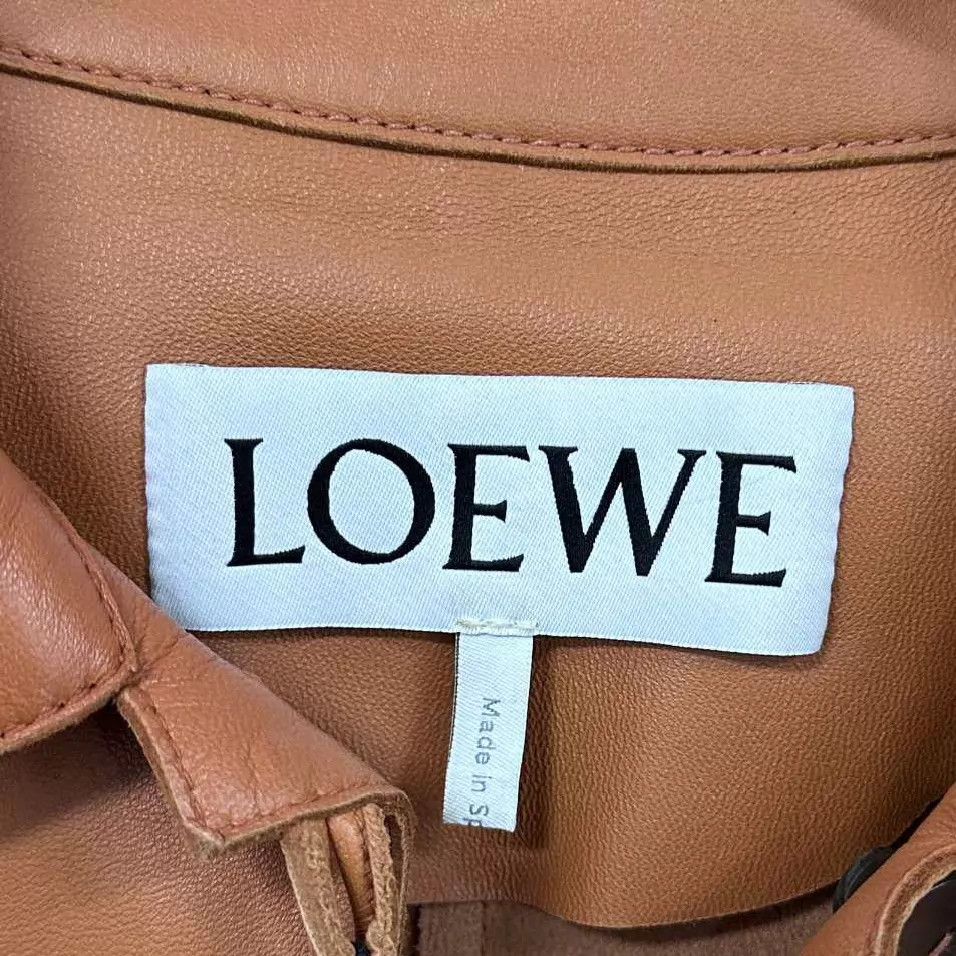 Loewe LOEWE Orange Notch Lapel Single-Button Leather Jacket 34 Size XXS / US 00 / IT 34 - 4 Thumbnail