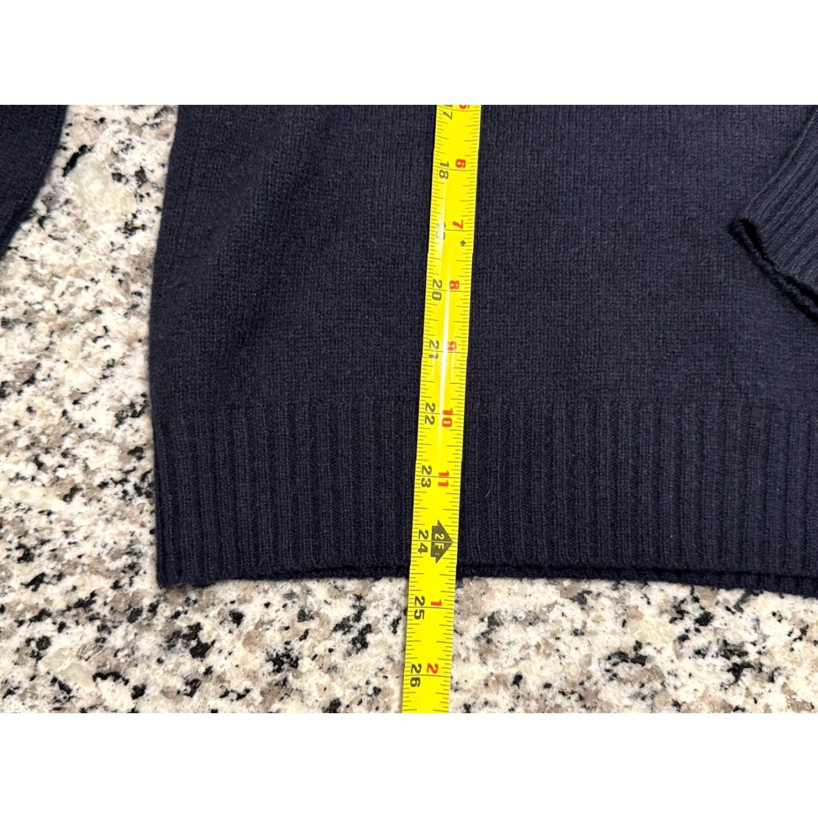 Ralph Lauren VINTAGE Ralph Lauren Sweater Unisex XL Blue Wool Angora Rabbit Hair Blend Suede Patches Pullover Size XL / US 12-14 / IT 48-50 - 3 Thumbnail