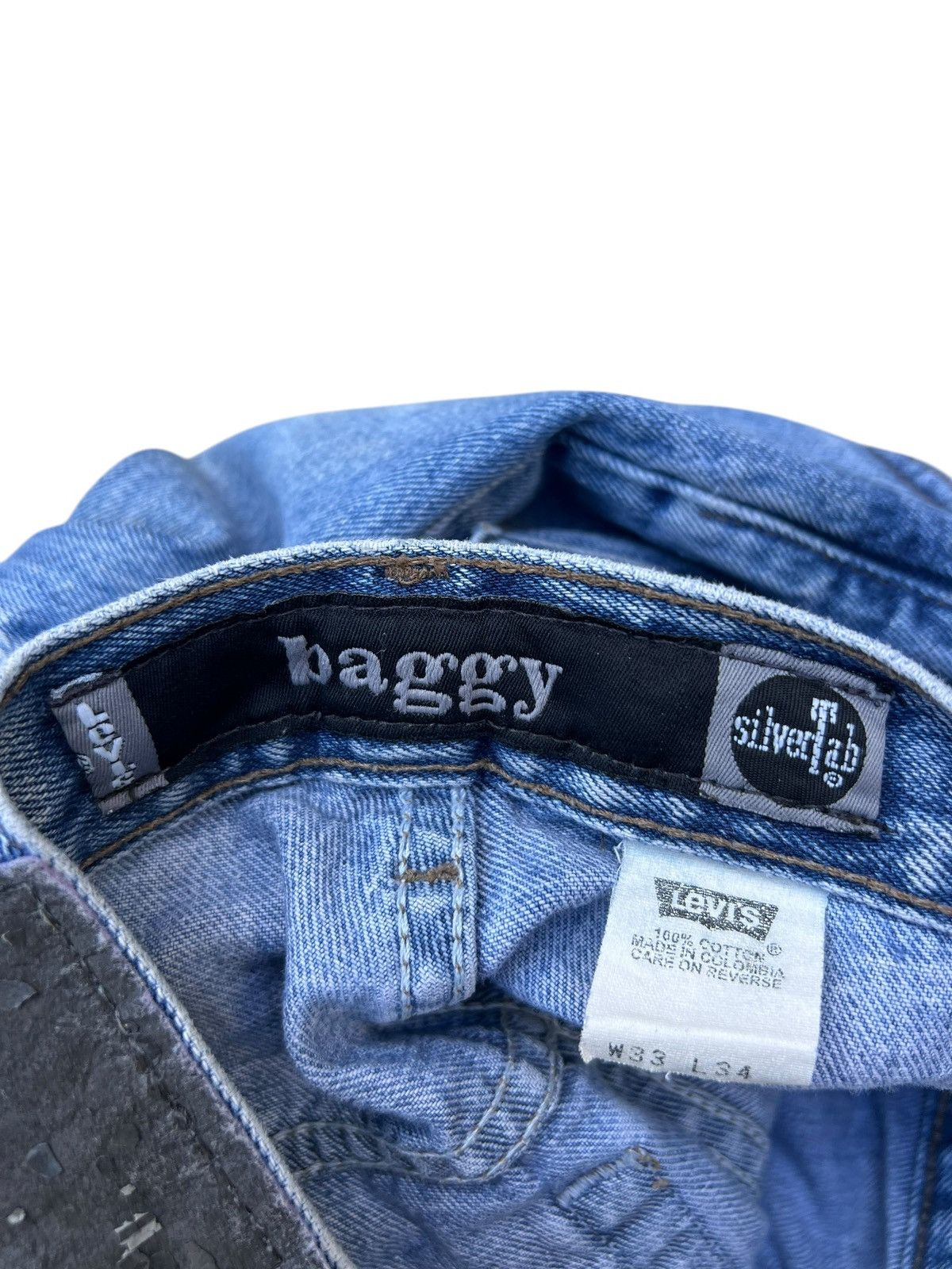 Levi's Vintage 2000 Levi’s Silvertab Mud Denim Baggy Jeans Size US 33 - 21 Thumbnail